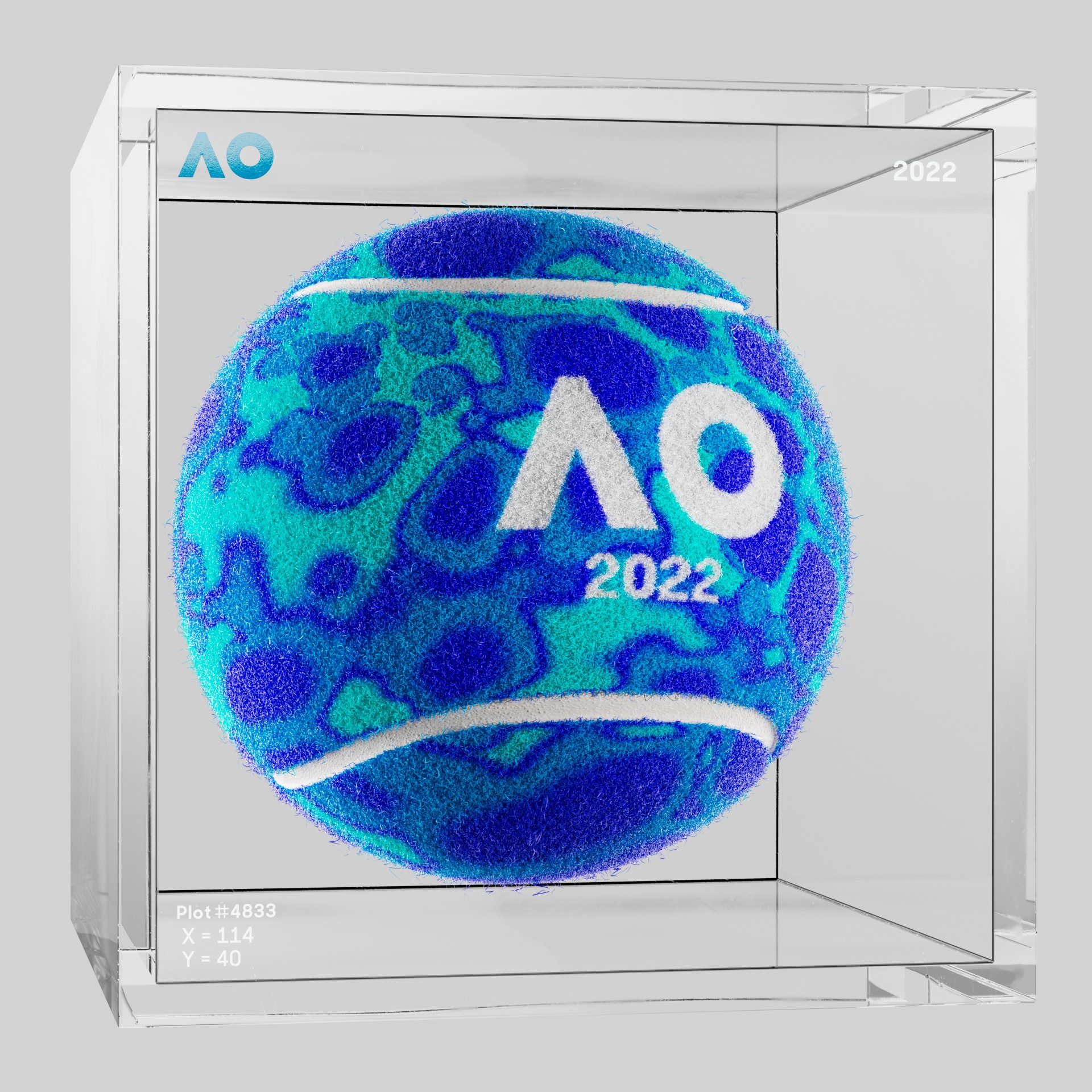 The Australian Open - The Australian Open Art Ball - AO Art Ball #632 - NFT # 632