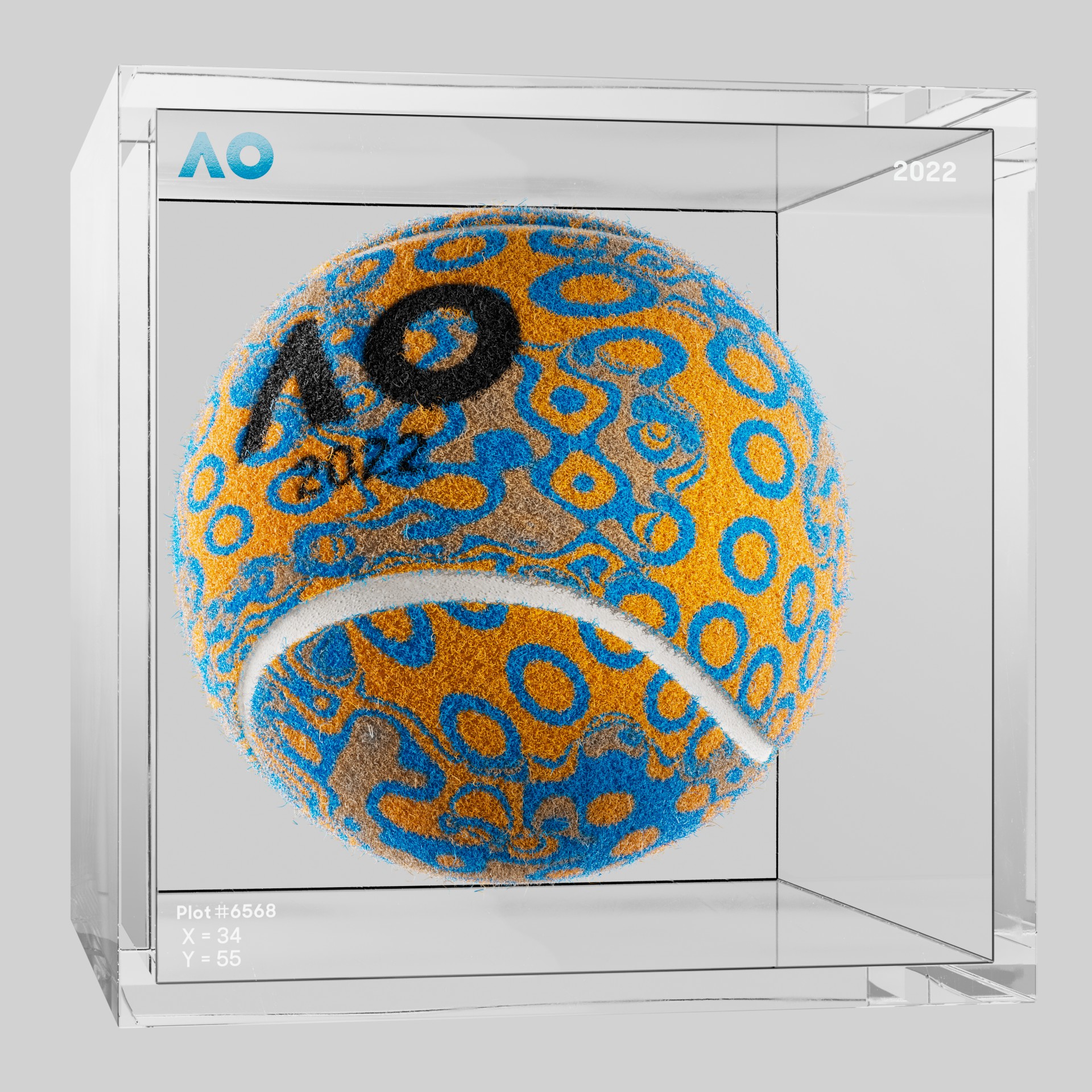 The Australian Open - The Australian Open Art Ball - AO Art Ball #6321 - NFT # 6321