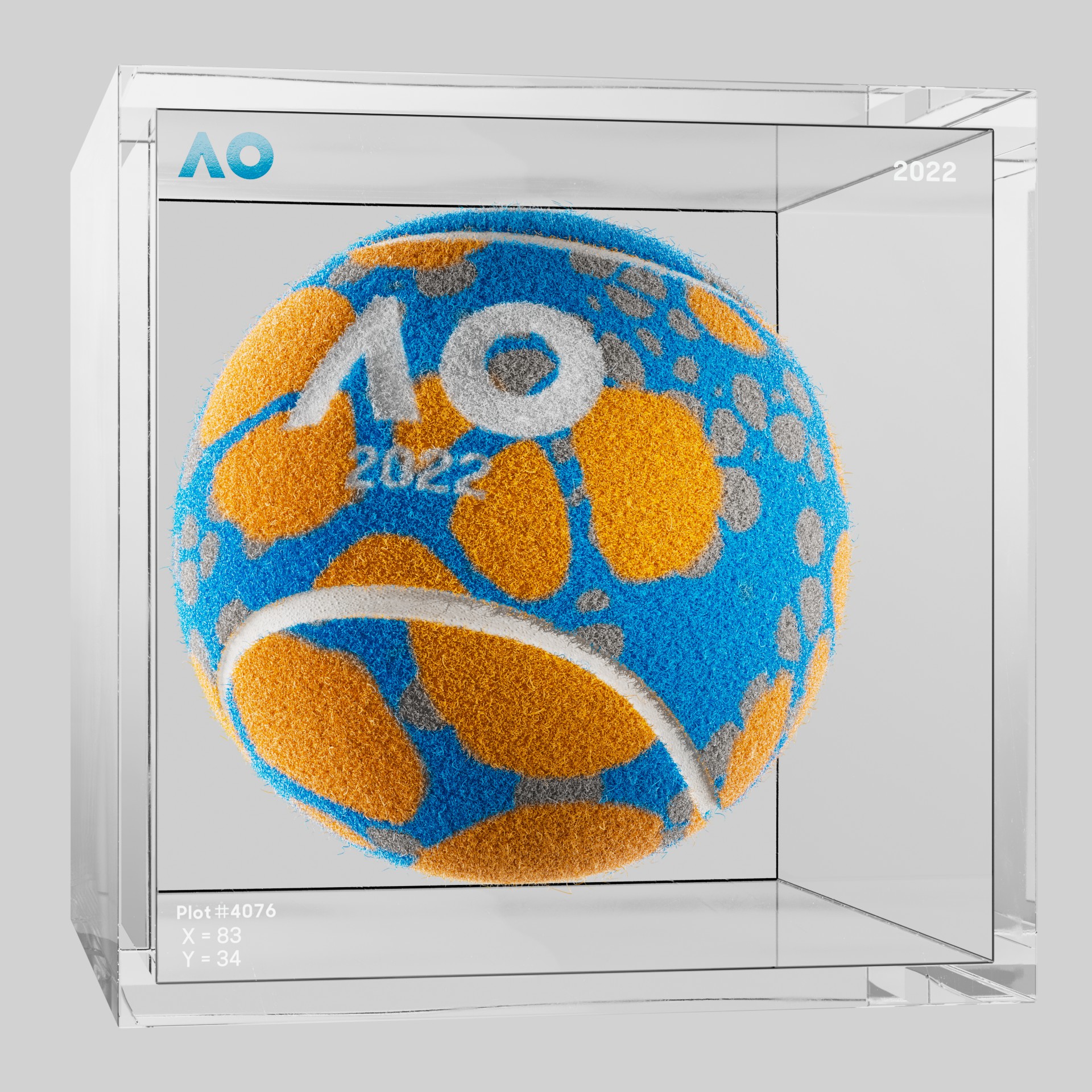 The Australian Open - The Australian Open Art Ball - AO Art Ball #6322 - NFT # 6322