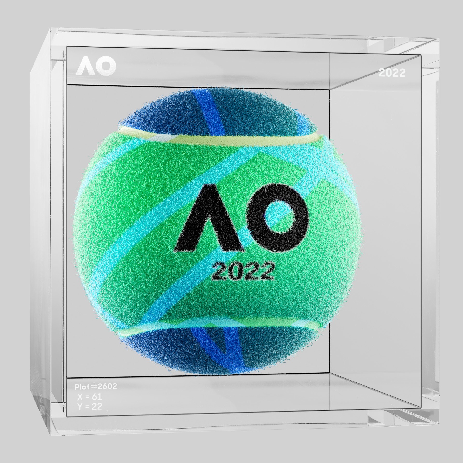 The Australian Open - The Australian Open Art Ball - AO Art Ball #6323 - NFT # 6323