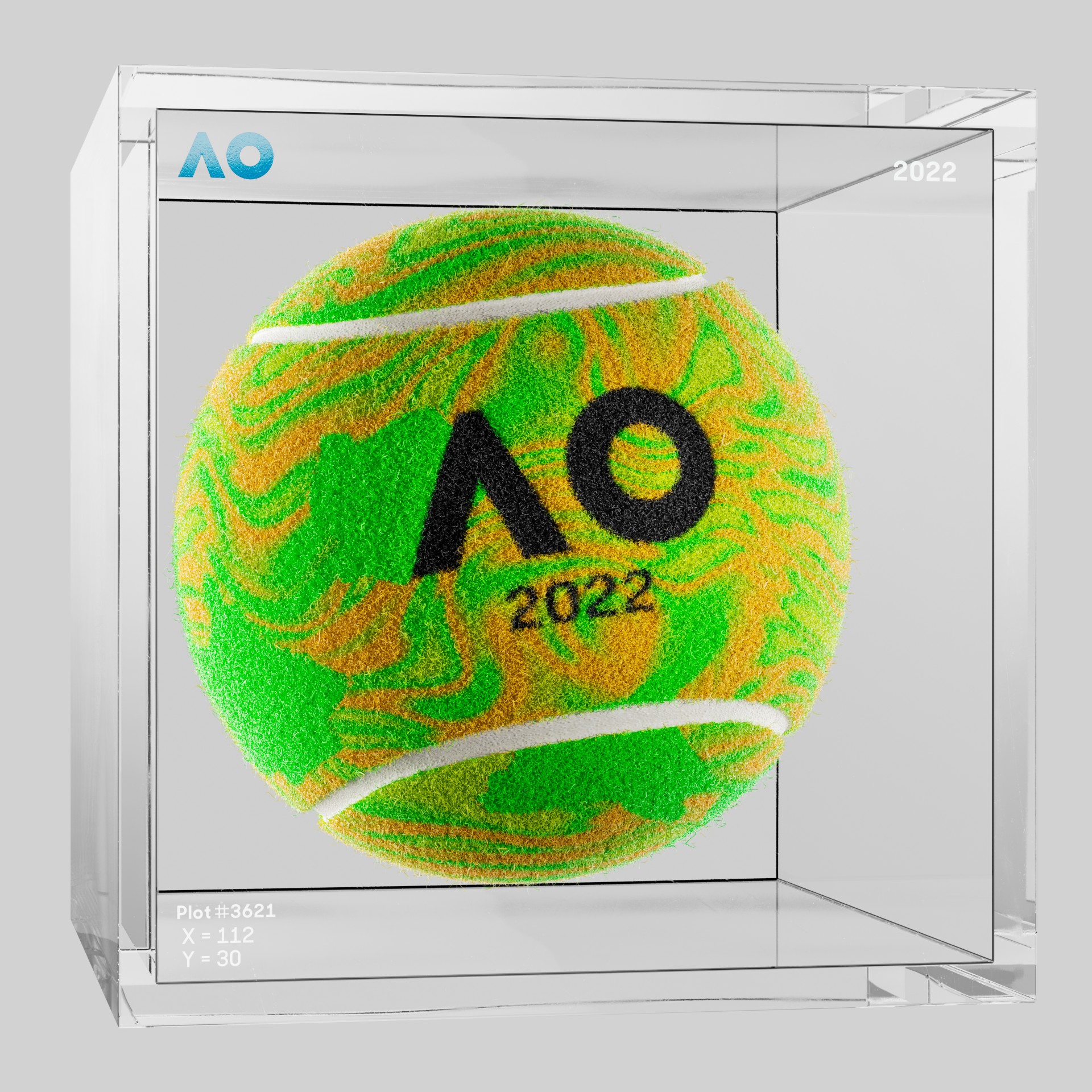 The Australian Open - The Australian Open Art Ball - AO Art Ball #6324 - NFT # 6324