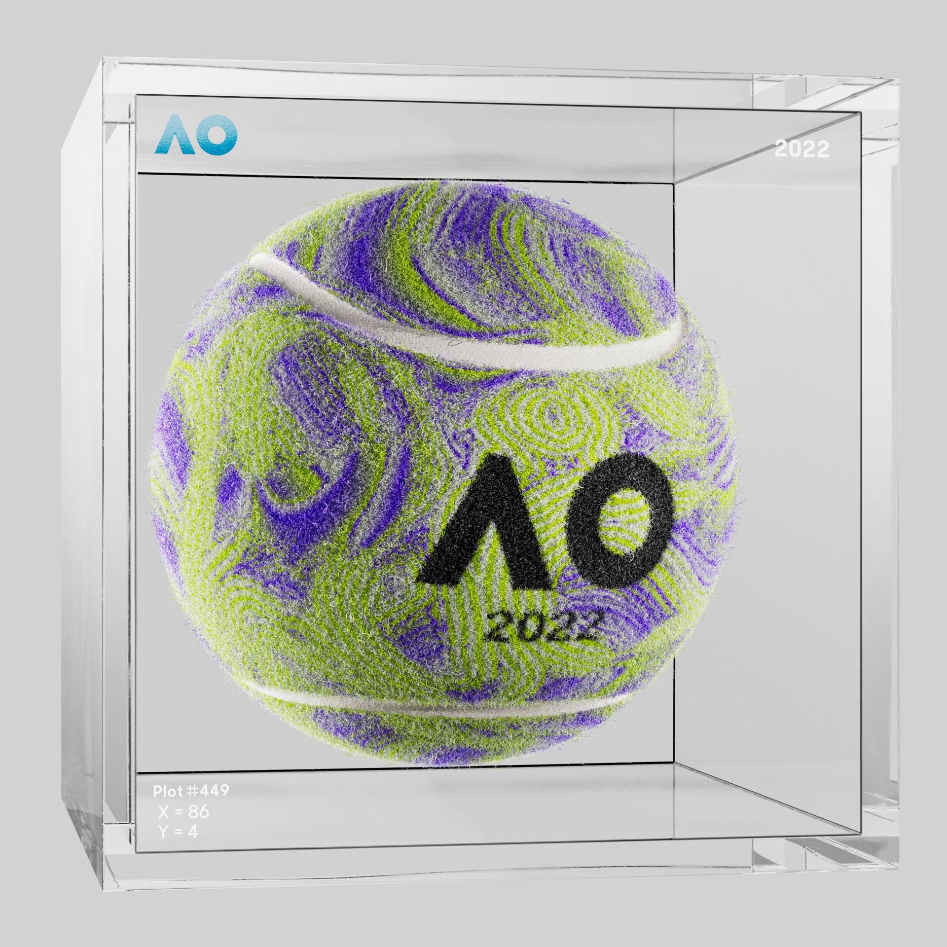The Australian Open - The Australian Open Art Ball - AO Art Ball #6325 - NFT # 6325