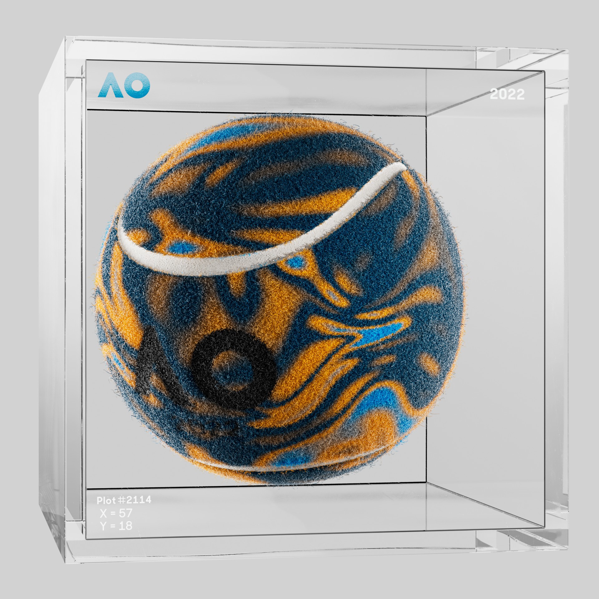 The Australian Open - The Australian Open Art Ball - AO Art Ball #6326 - NFT # 6326