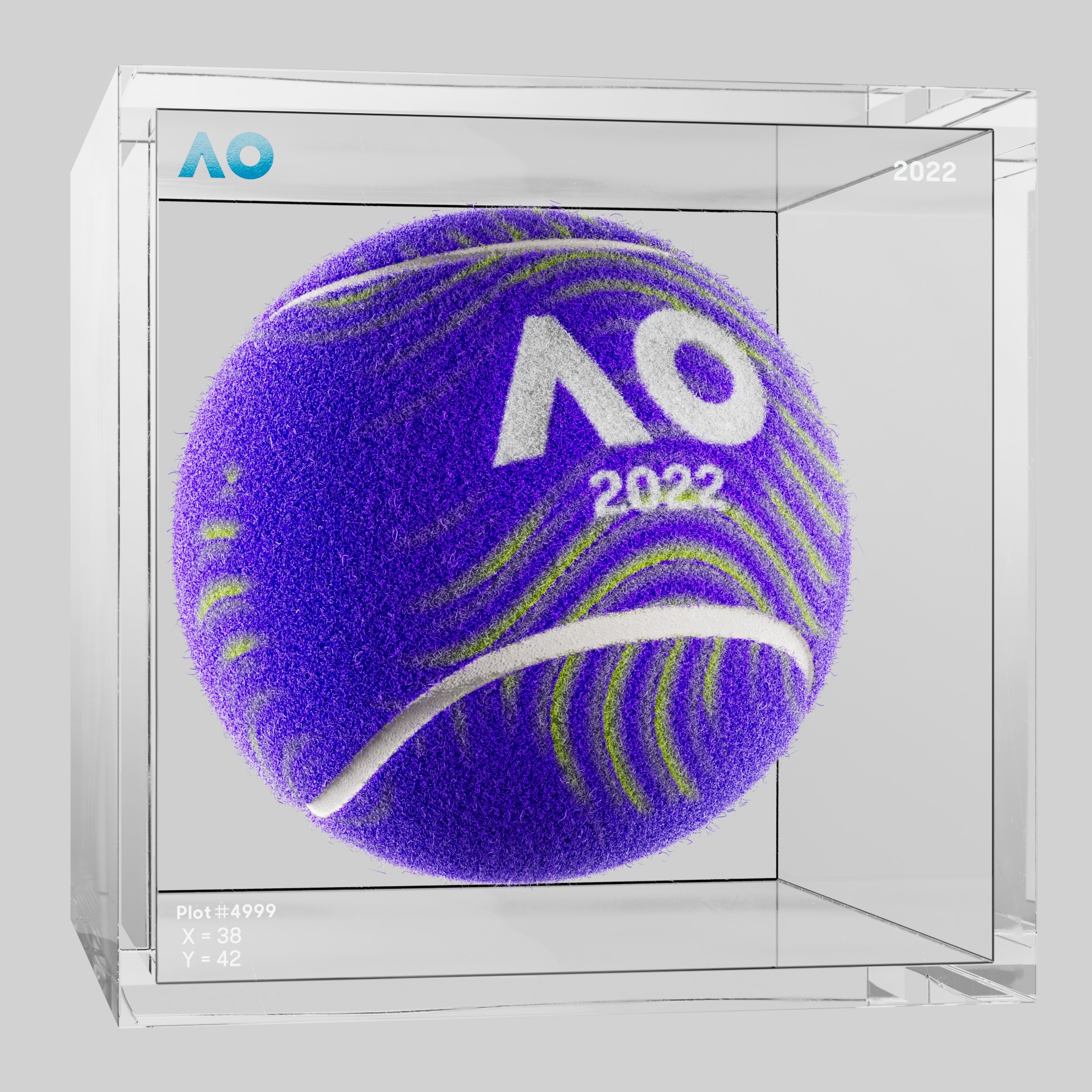 The Australian Open - The Australian Open Art Ball - AO Art Ball #6327 - NFT # 6327