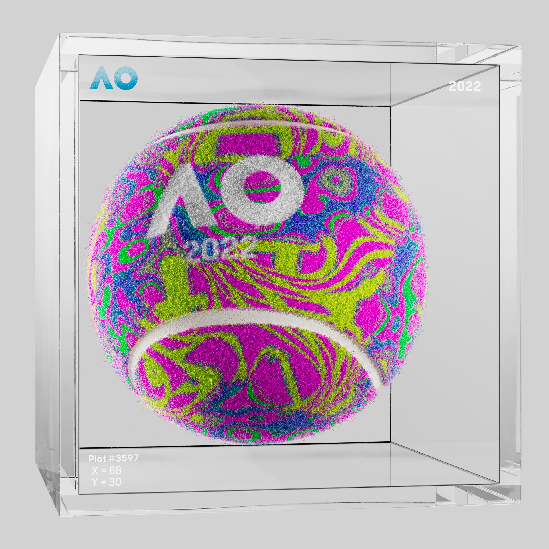 The Australian Open - The Australian Open Art Ball - AO Art Ball #6328 - NFT # 6328