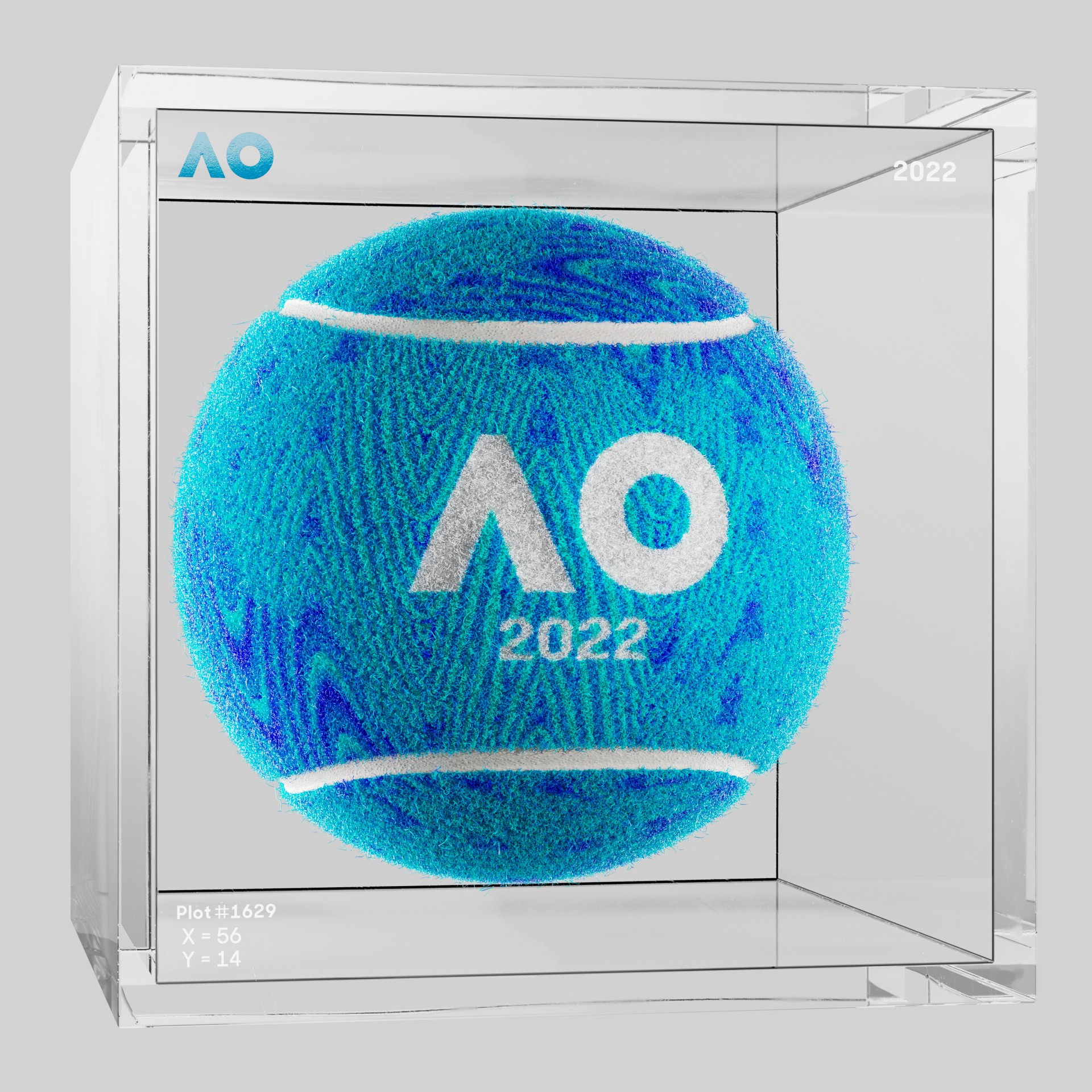 The Australian Open - The Australian Open Art Ball - AO Art Ball #6329 - NFT # 6329