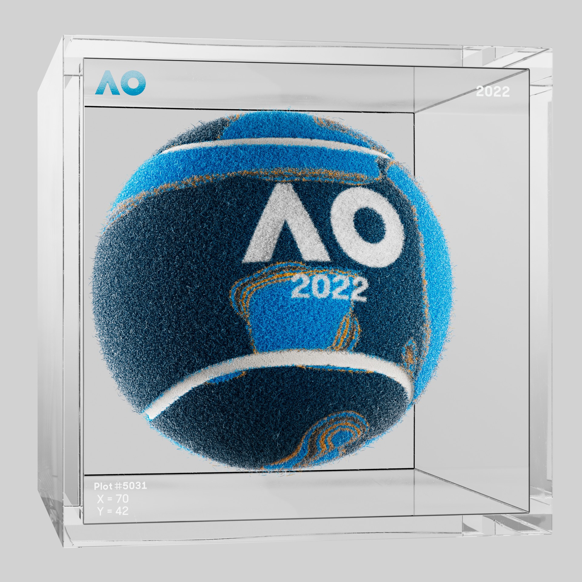 The Australian Open - The Australian Open Art Ball - AO Art Ball #6333 - NFT # 6333