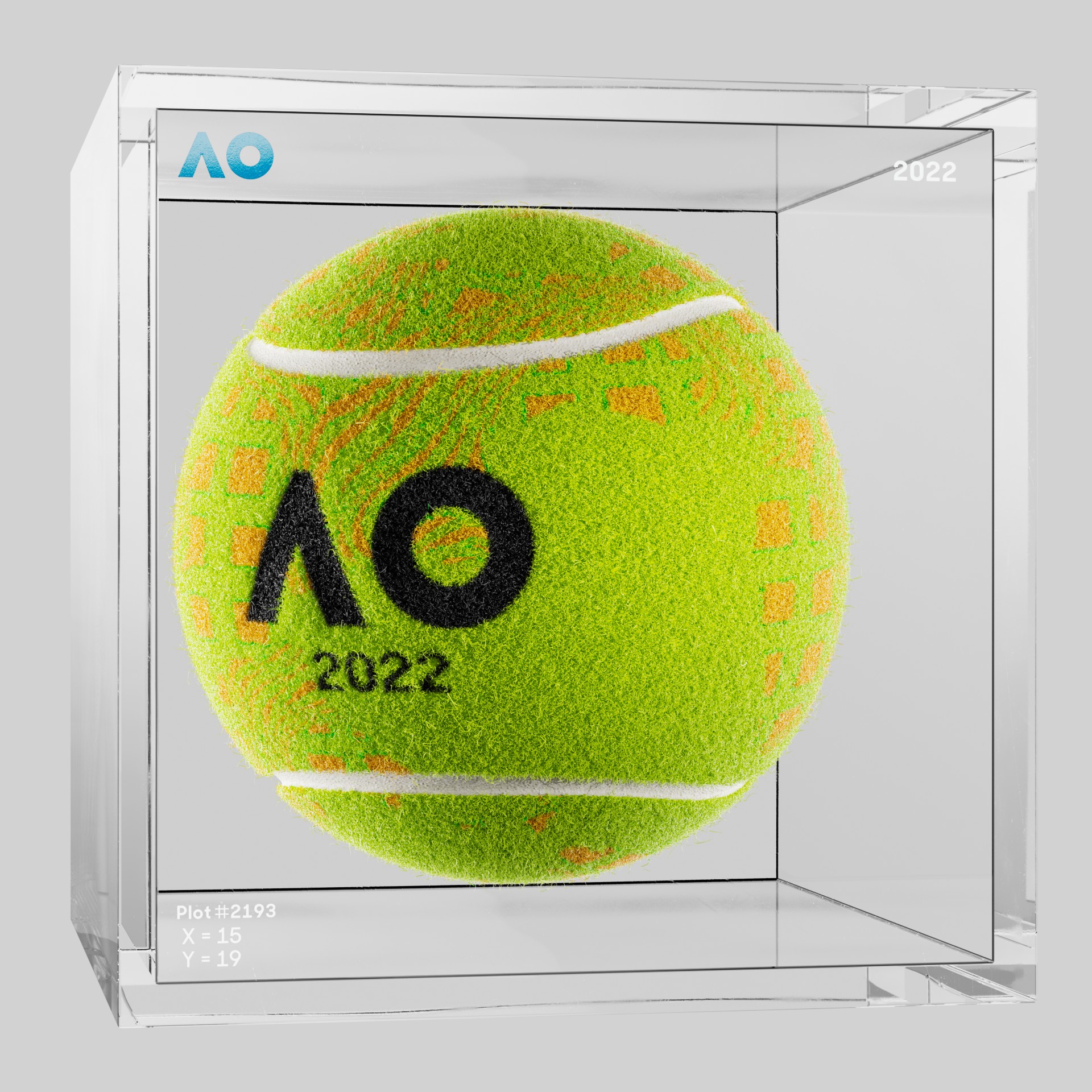 The Australian Open - The Australian Open Art Ball - AO Art Ball #6335 - NFT # 6335
