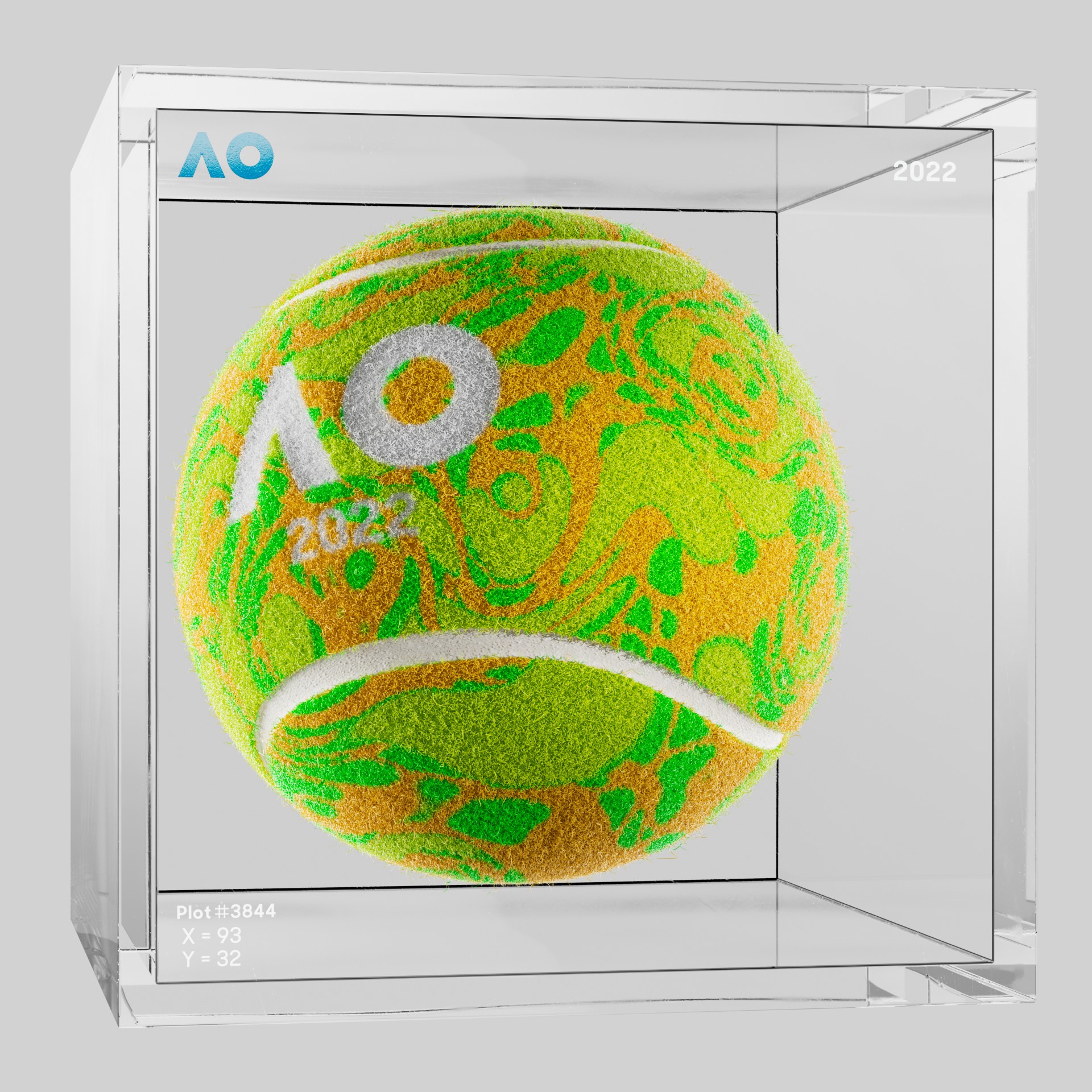 The Australian Open - The Australian Open Art Ball - AO Art Ball #6339 - NFT # 6339