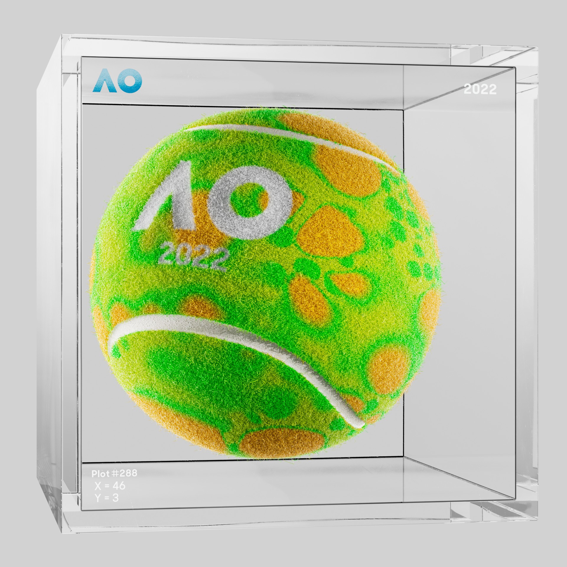 The Australian Open - The Australian Open Art Ball - AO Art Ball #6341 - NFT # 6341