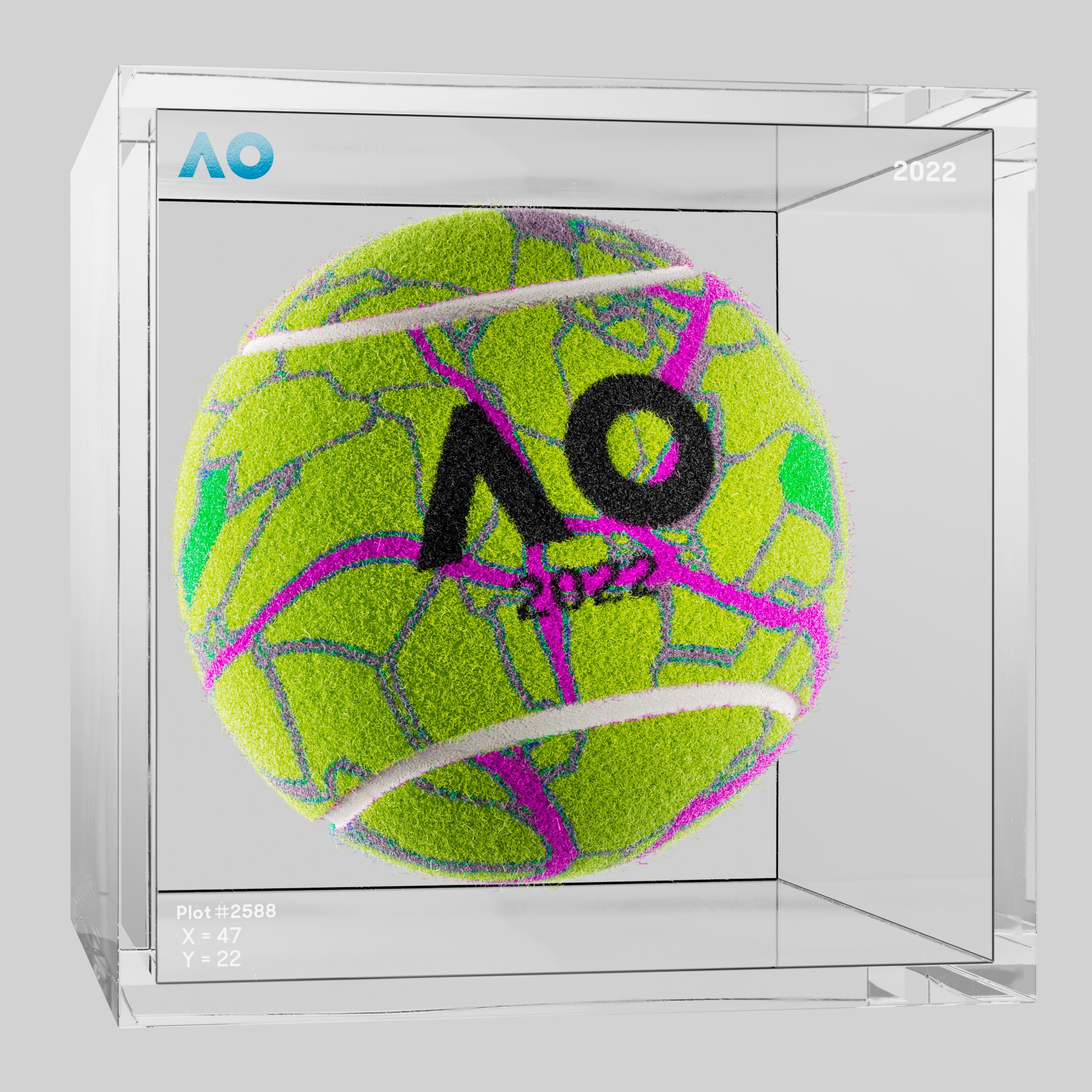 The Australian Open - The Australian Open Art Ball - AO Art Ball #6342 - NFT # 6342