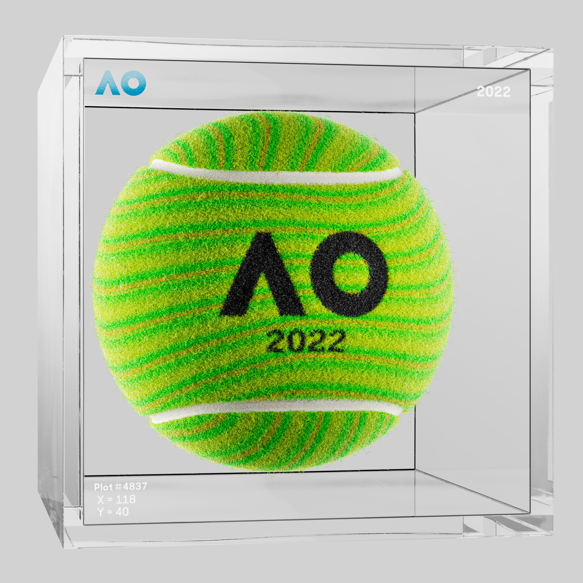 The Australian Open - The Australian Open Art Ball - AO Art Ball #6344 - NFT # 6344