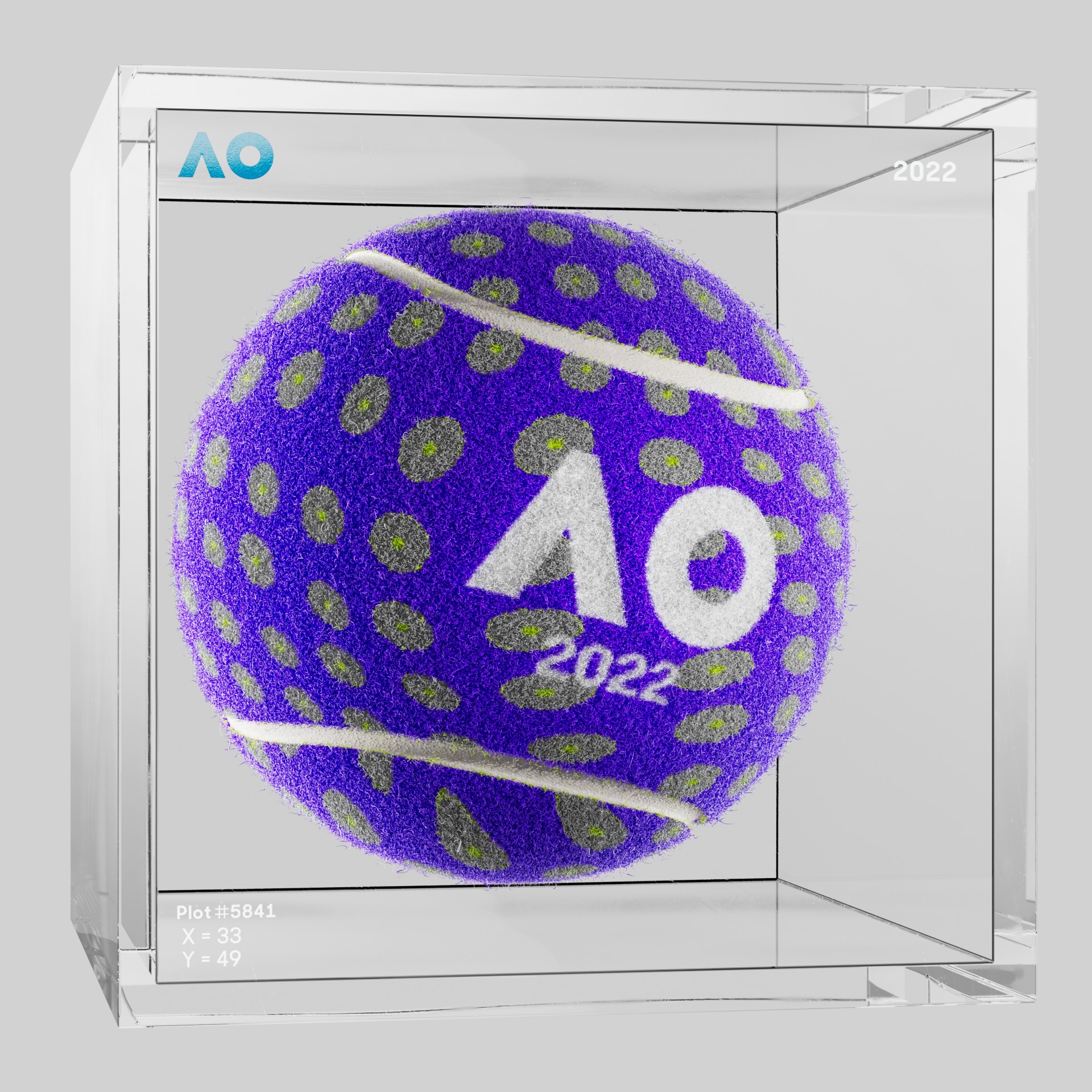 The Australian Open - The Australian Open Art Ball - AO Art Ball #6346 - NFT # 6346