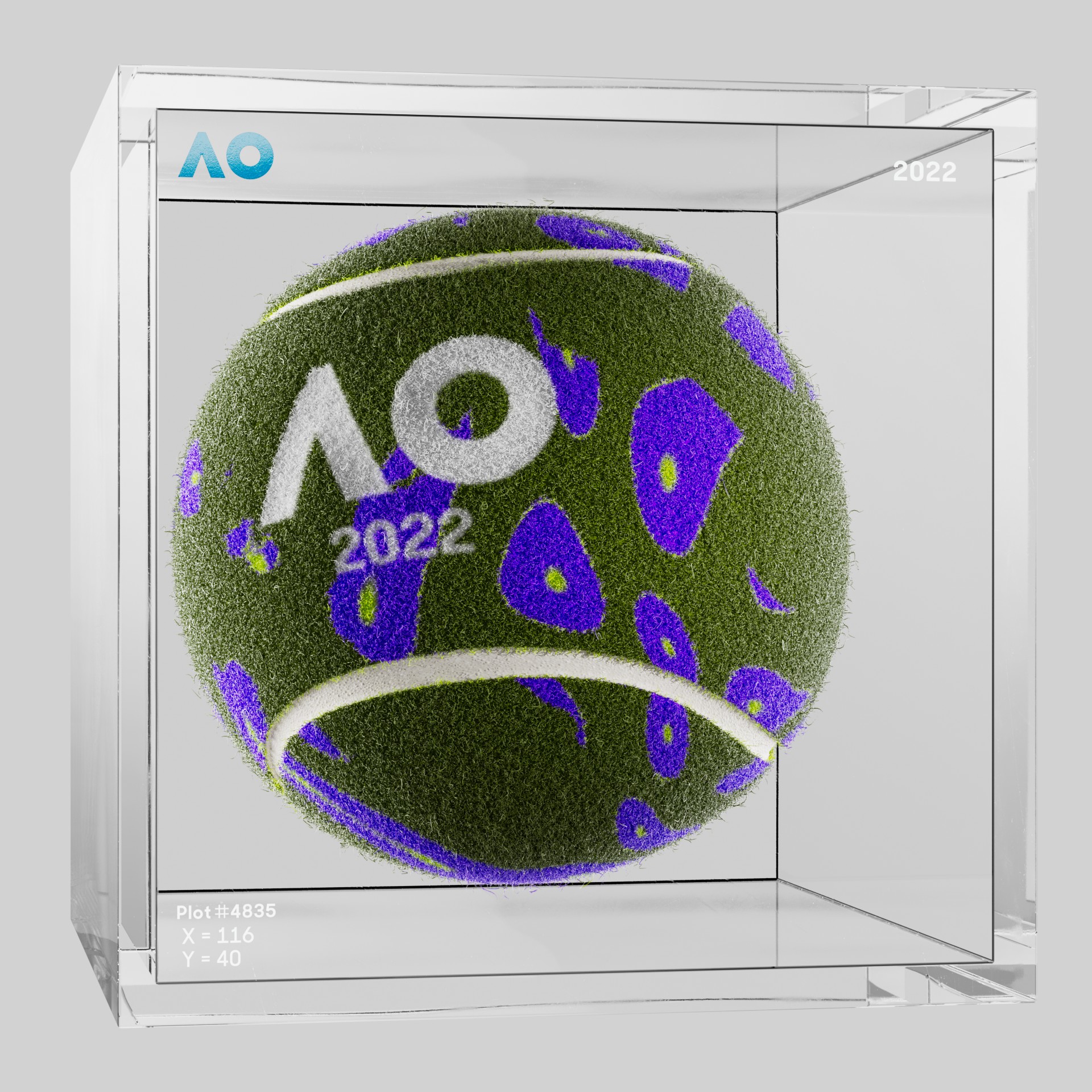 The Australian Open - The Australian Open Art Ball - AO Art Ball #6347 - NFT # 6347