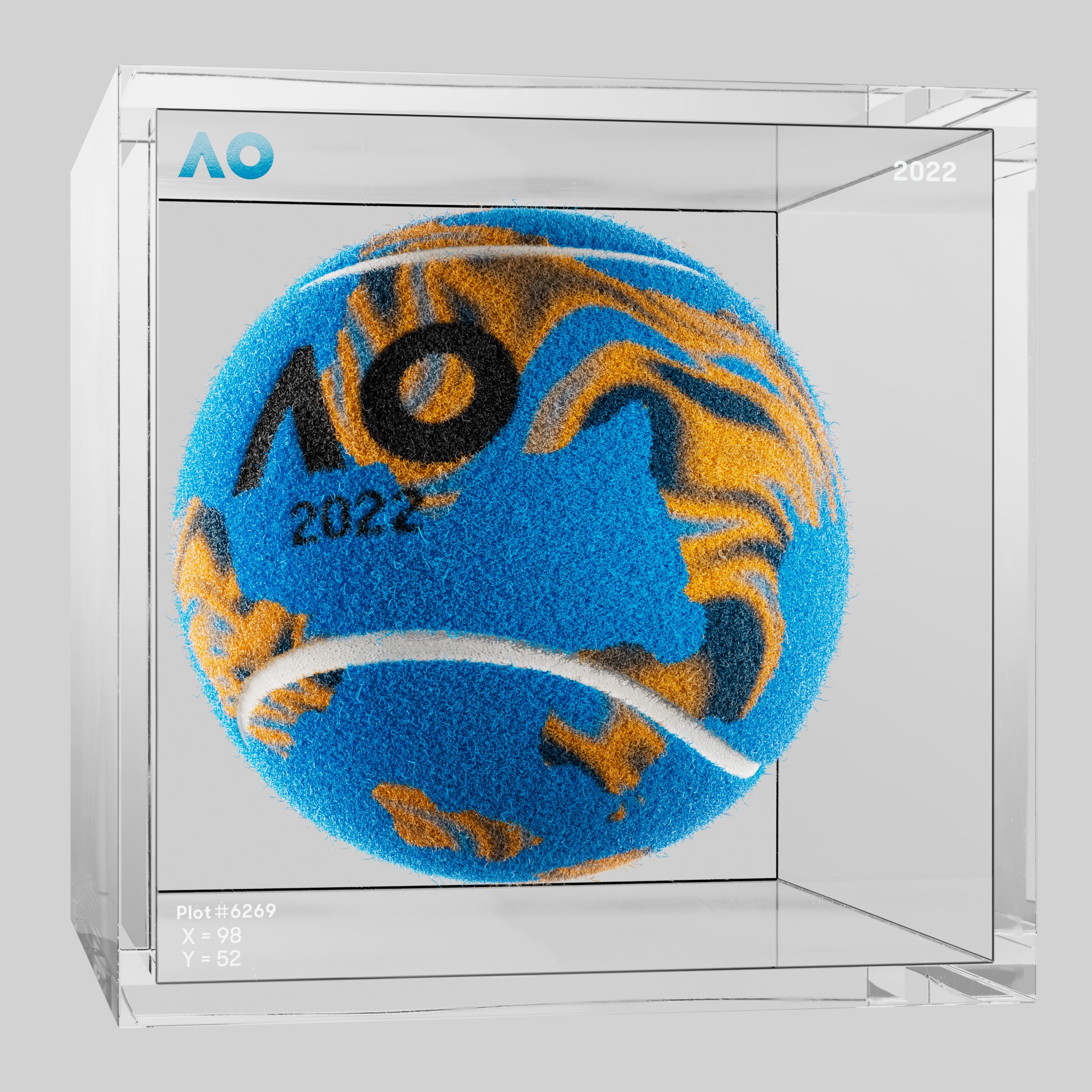 The Australian Open - The Australian Open Art Ball - AO Art Ball #6349 - NFT # 6349