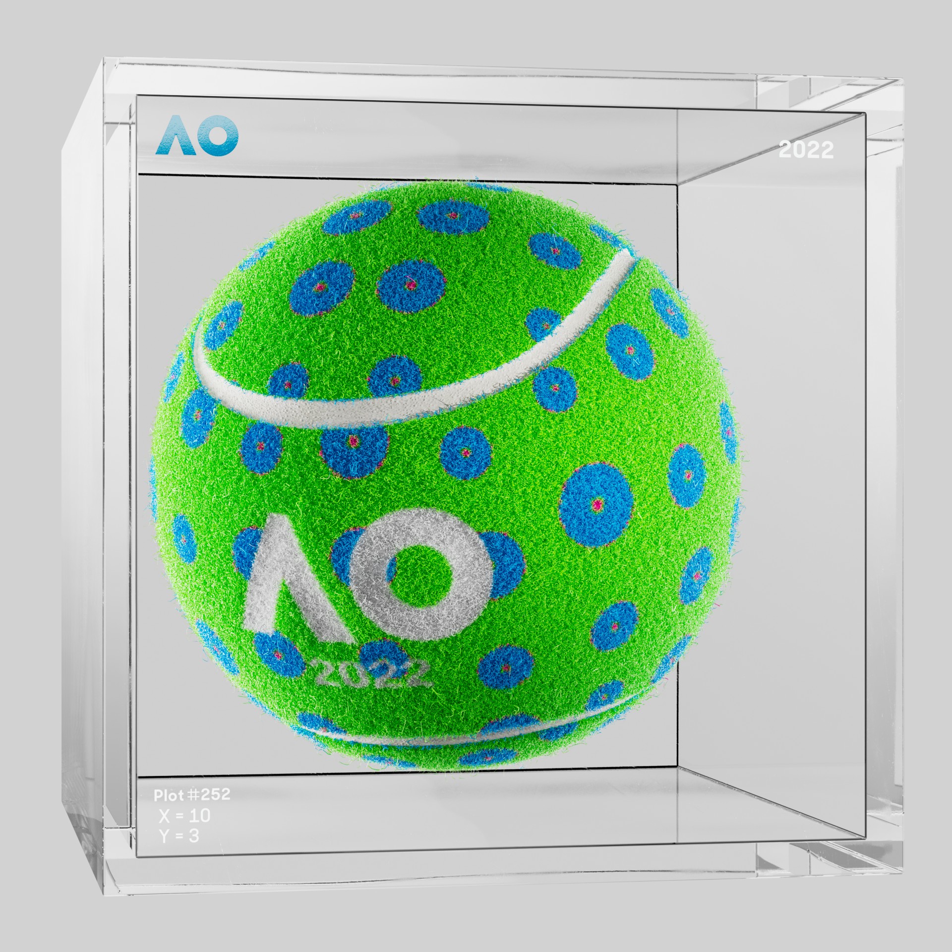 The Australian Open - The Australian Open Art Ball - AO Art Ball #6350 - NFT # 6350