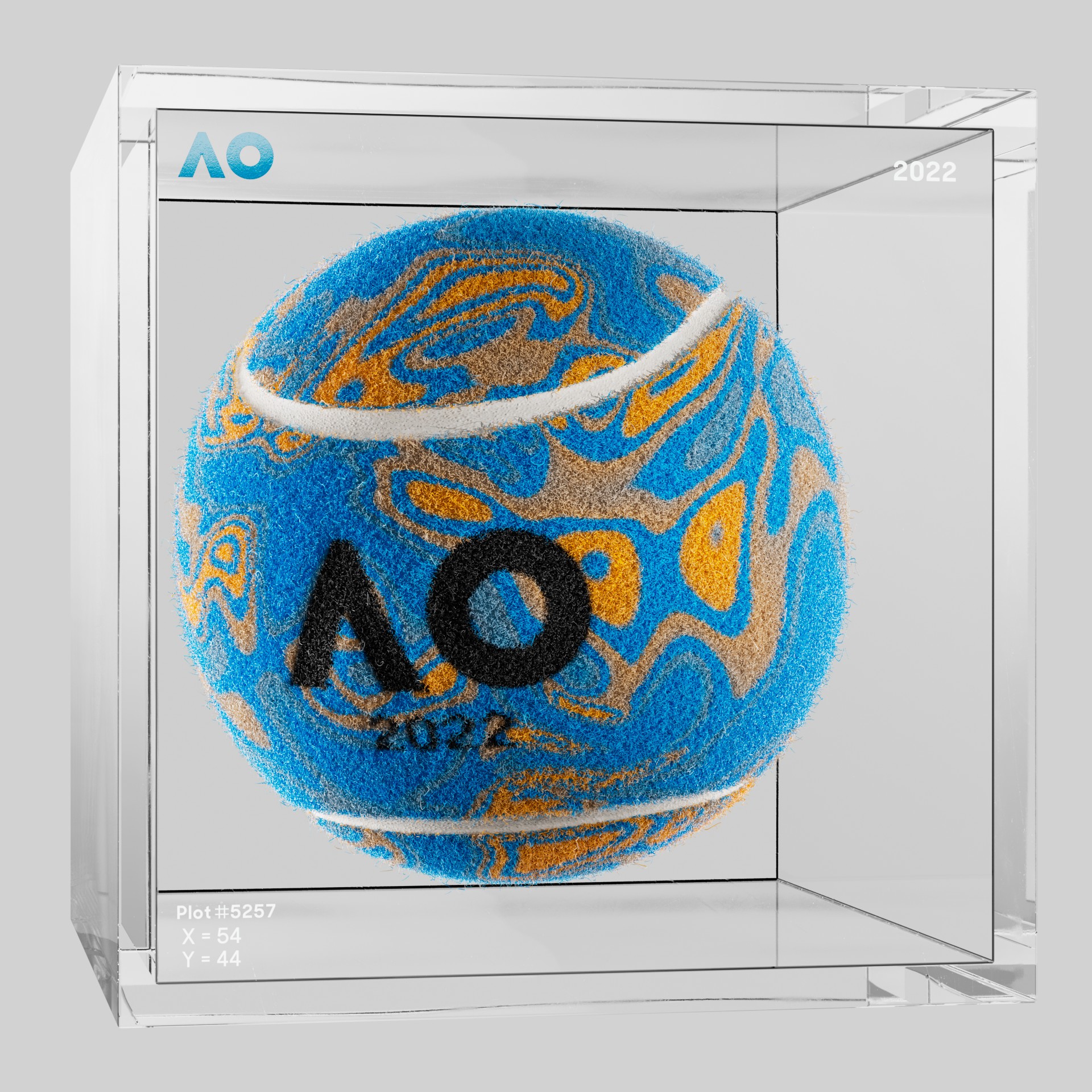 The Australian Open - The Australian Open Art Ball - AO Art Ball #6358 - NFT # 6358