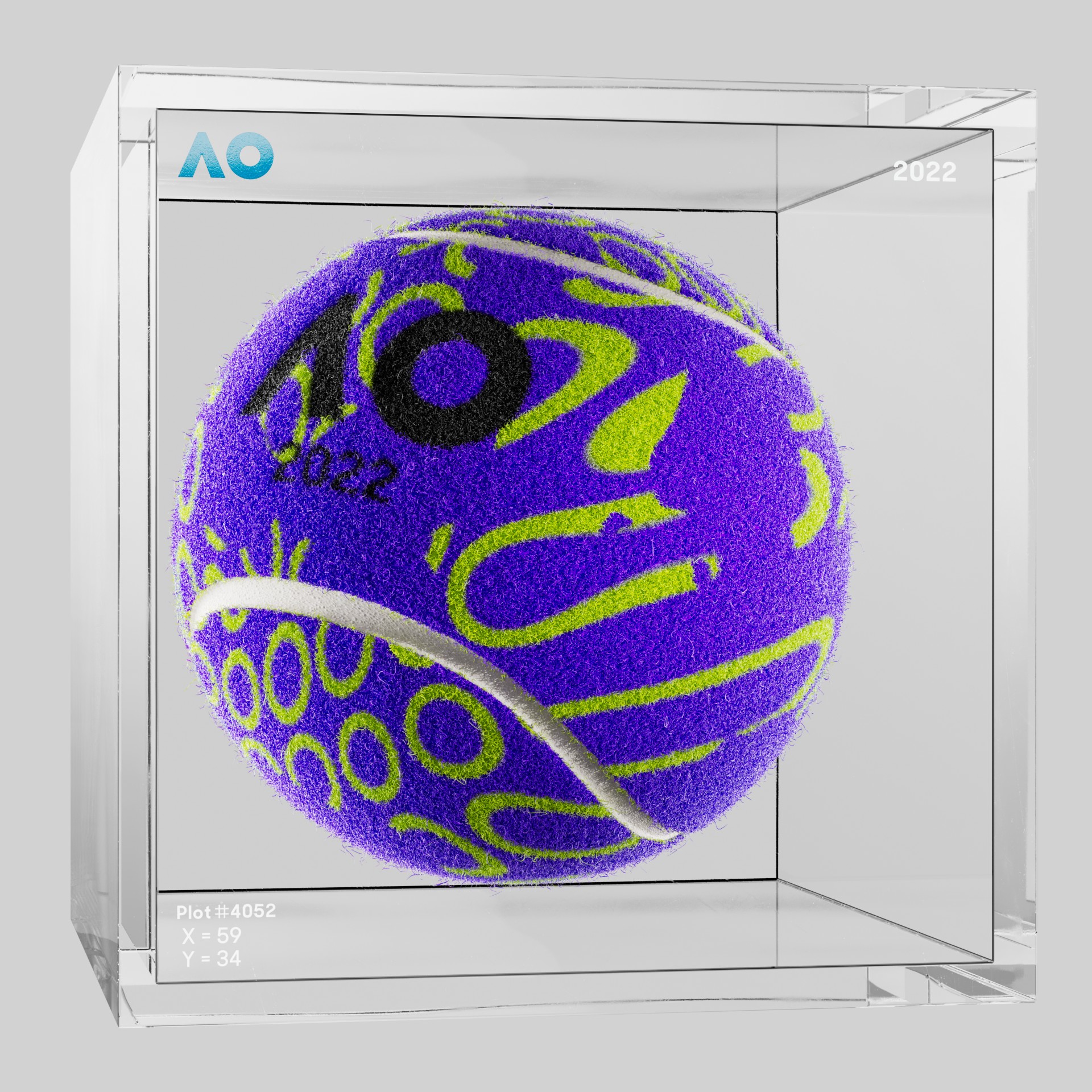 The Australian Open - The Australian Open Art Ball - AO Art Ball #6360 - NFT # 6360