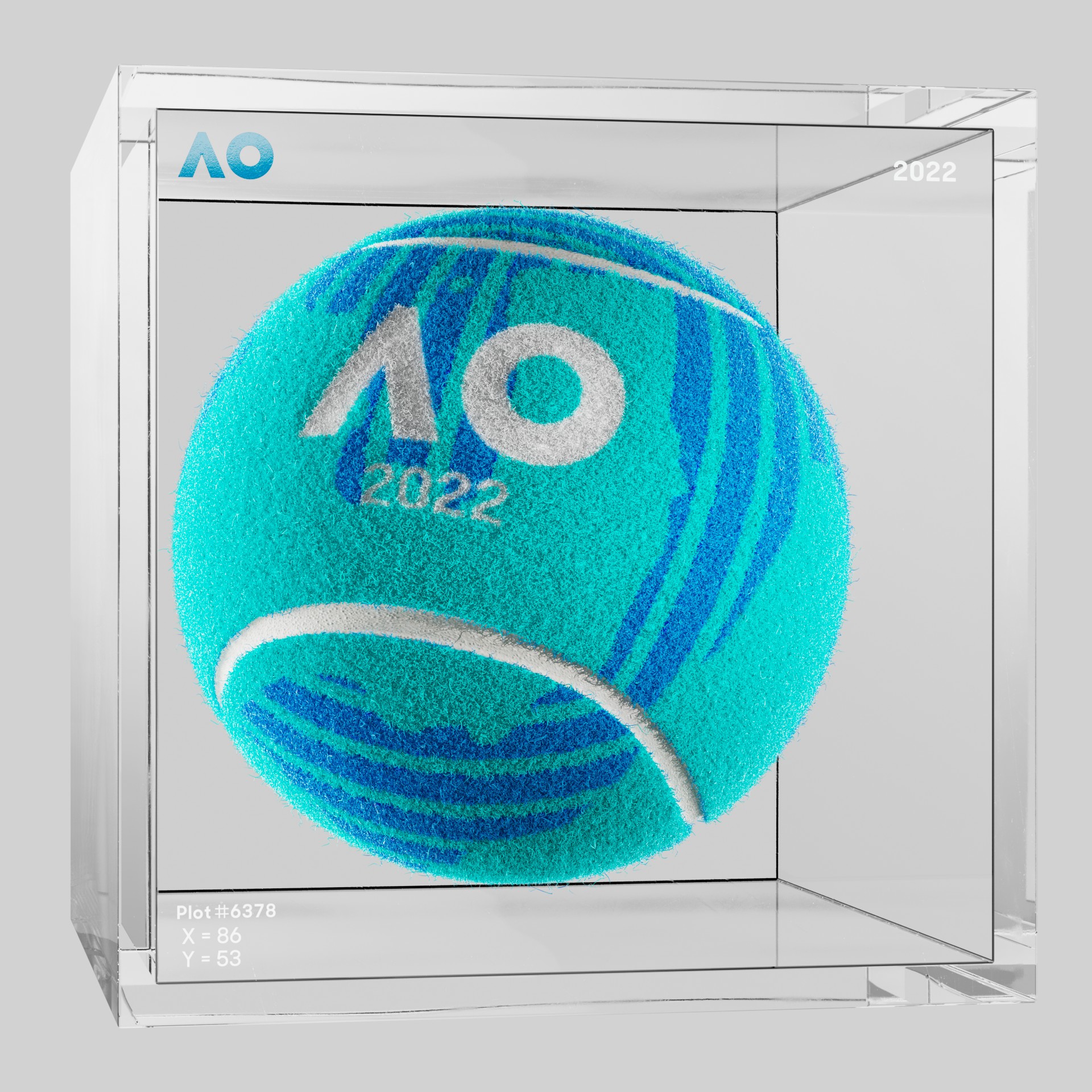 The Australian Open - The Australian Open Art Ball - AO Art Ball #6361 - NFT # 6361