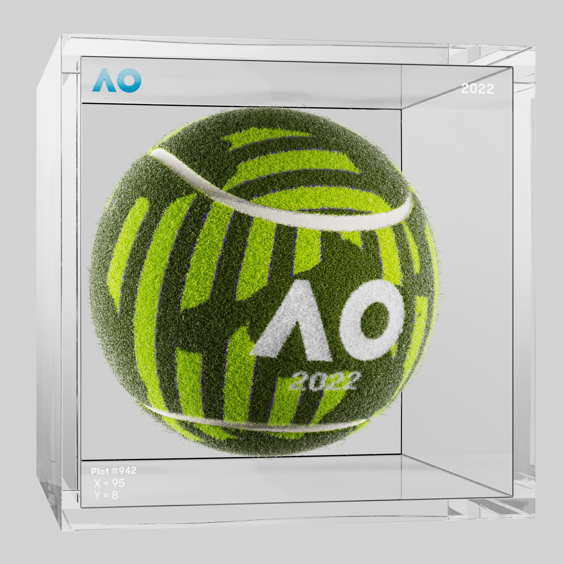 The Australian Open - The Australian Open Art Ball - AO Art Ball #6362 - NFT # 6362