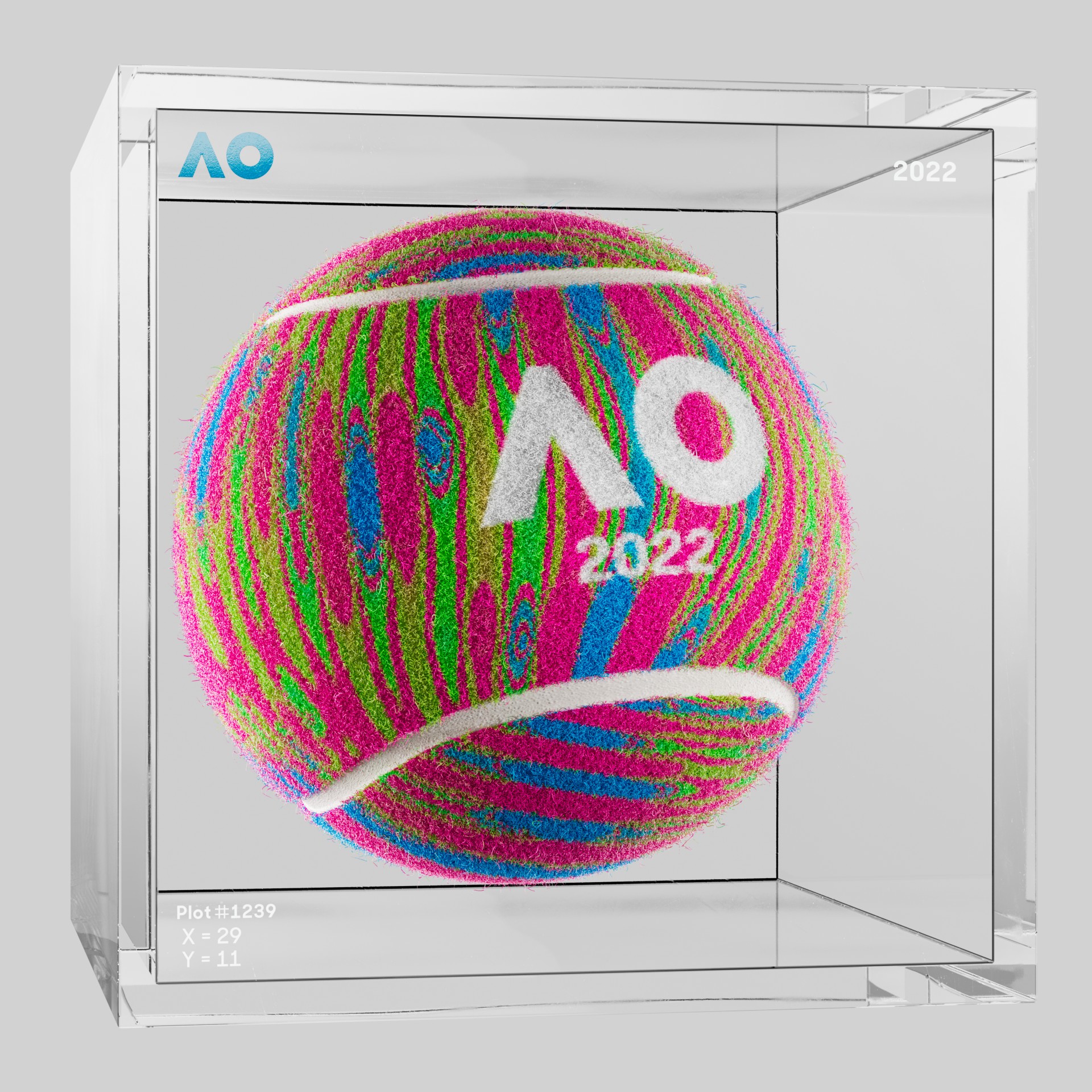 The Australian Open - The Australian Open Art Ball - AO Art Ball #6364 - NFT # 6364