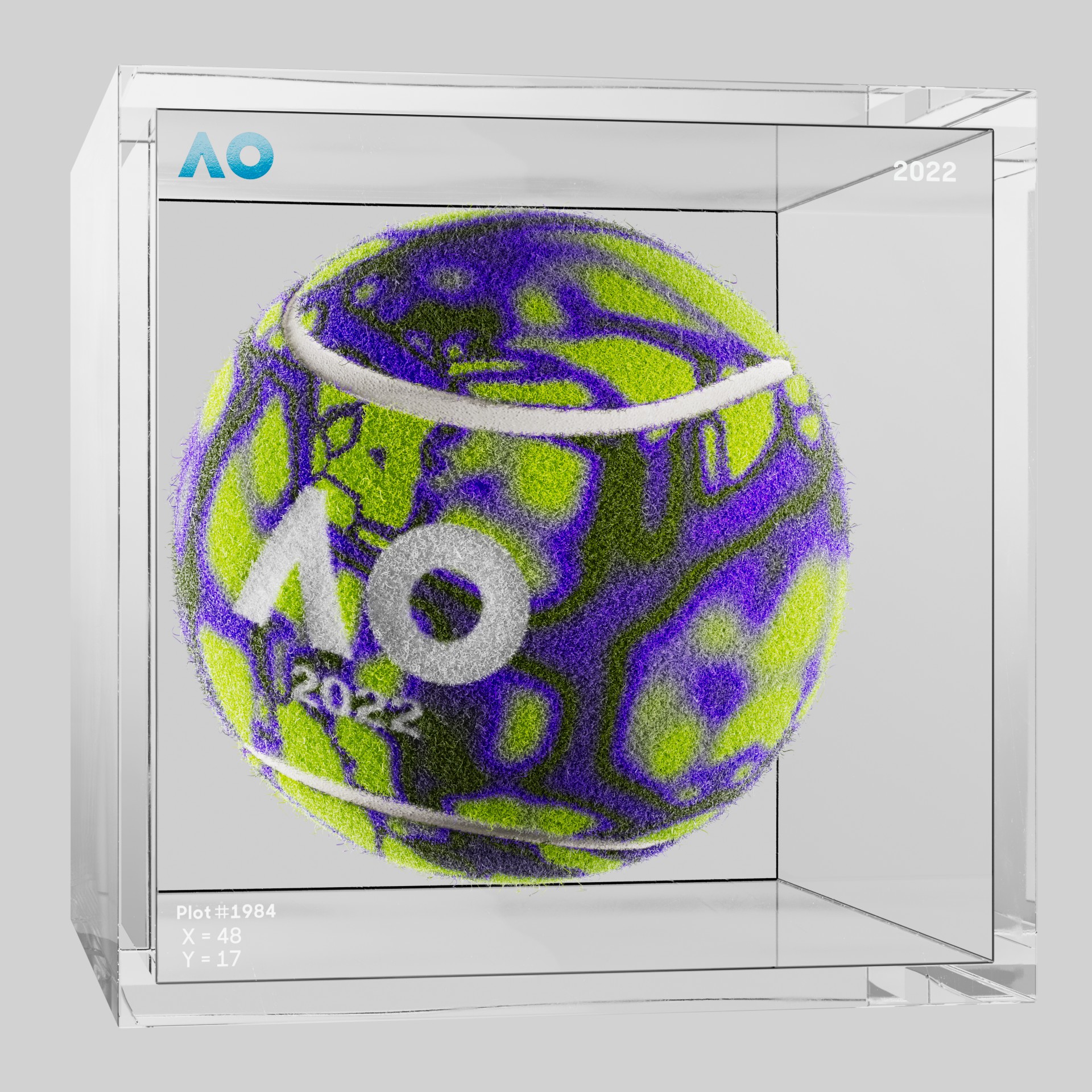 The Australian Open - The Australian Open Art Ball - AO Art Ball #6365 - NFT # 6365