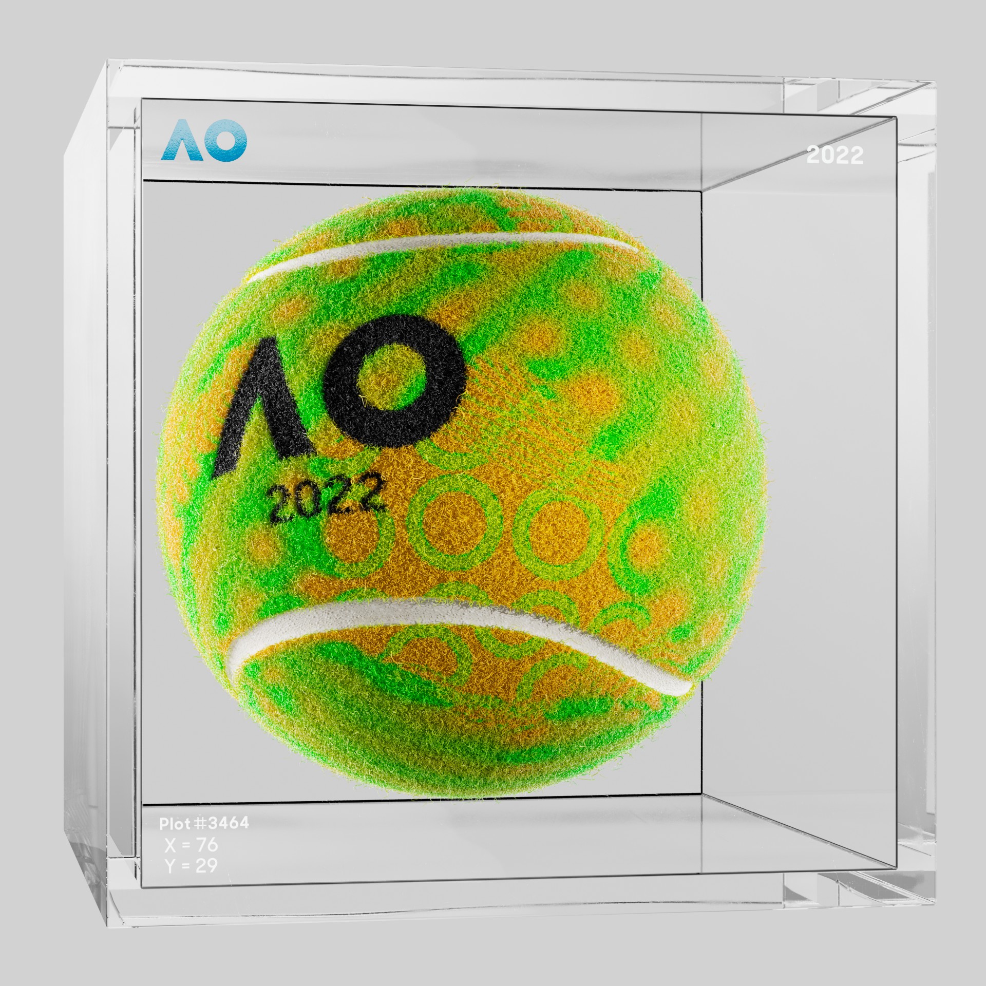 The Australian Open - The Australian Open Art Ball - AO Art Ball #6366 - NFT # 6366