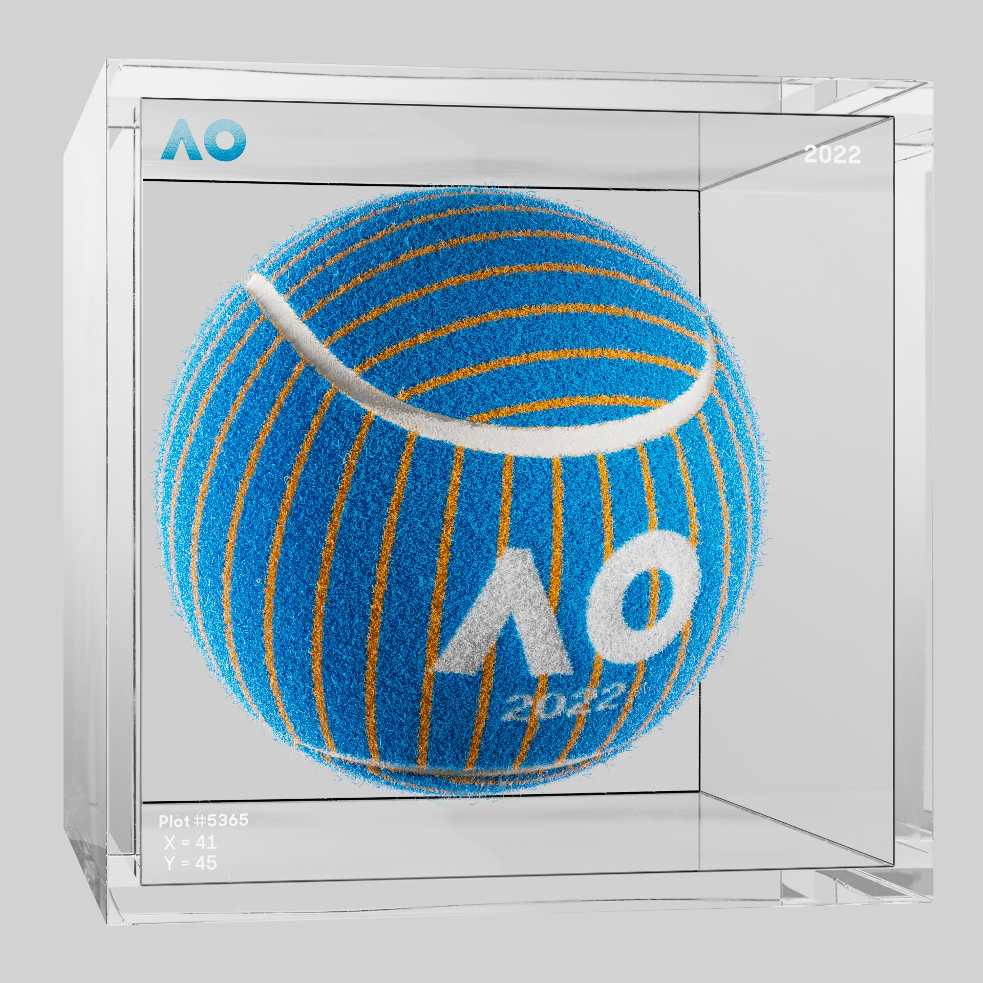 The Australian Open - The Australian Open Art Ball - AO Art Ball #6367 - NFT # 6367