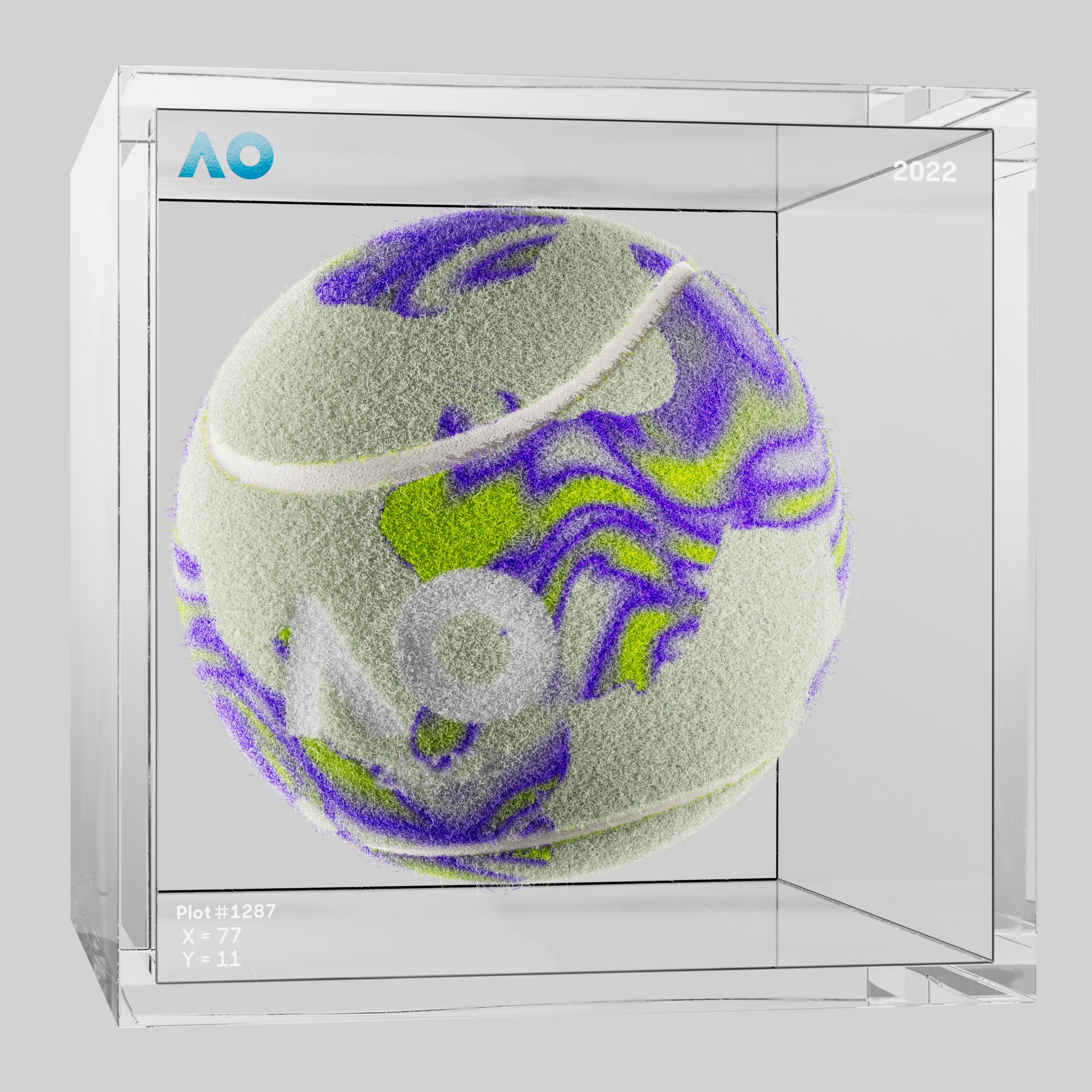 The Australian Open - The Australian Open Art Ball - AO Art Ball #6368 - NFT # 6368