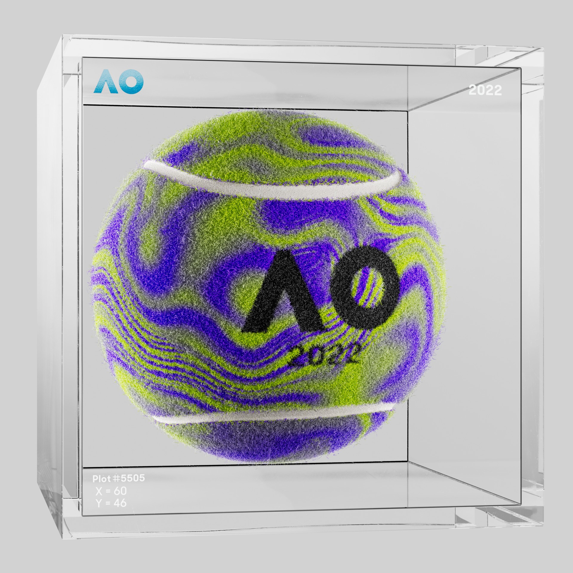 The Australian Open - The Australian Open Art Ball - AO Art Ball #6369 - NFT # 6369