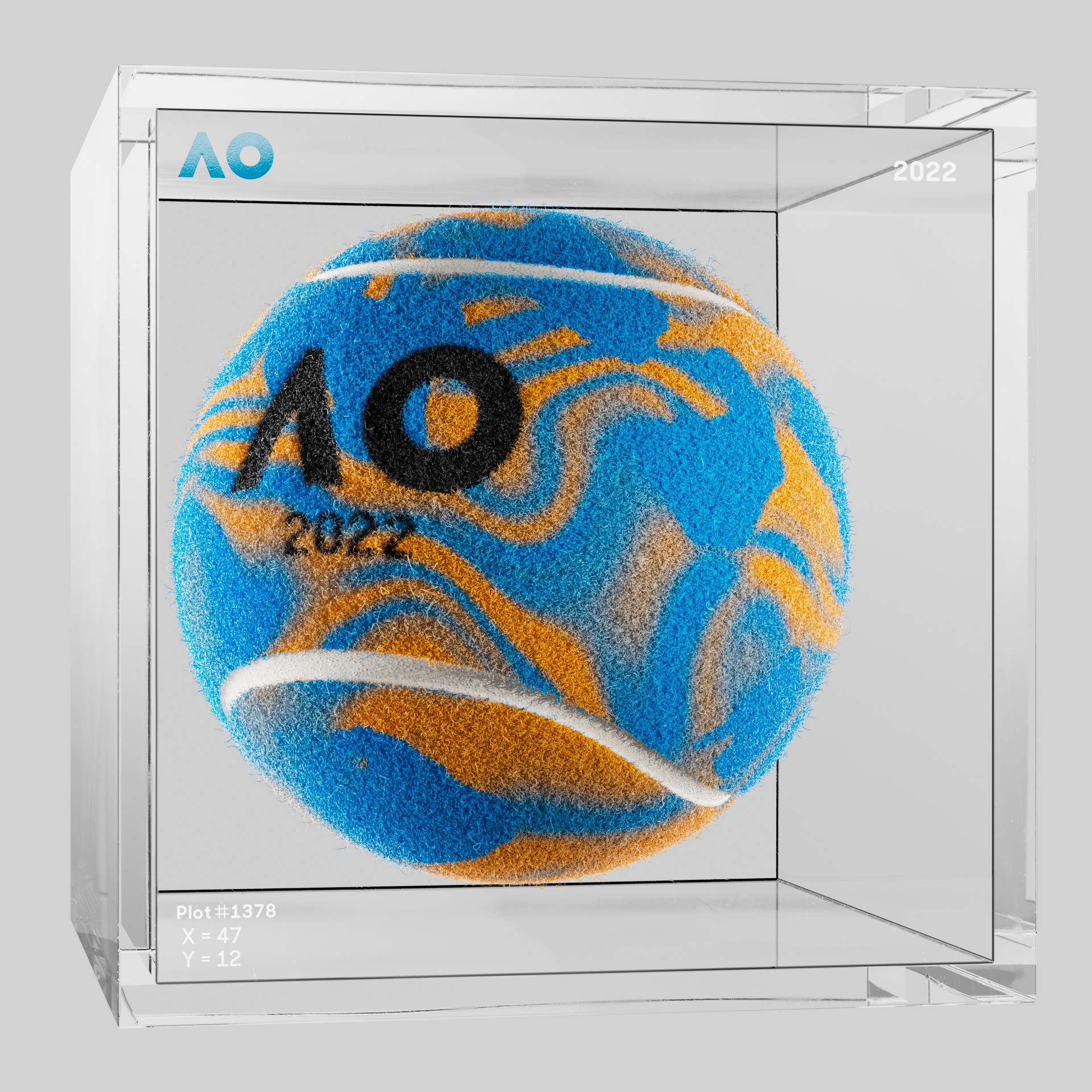 The Australian Open - The Australian Open Art Ball - AO Art Ball #6371 - NFT # 6371