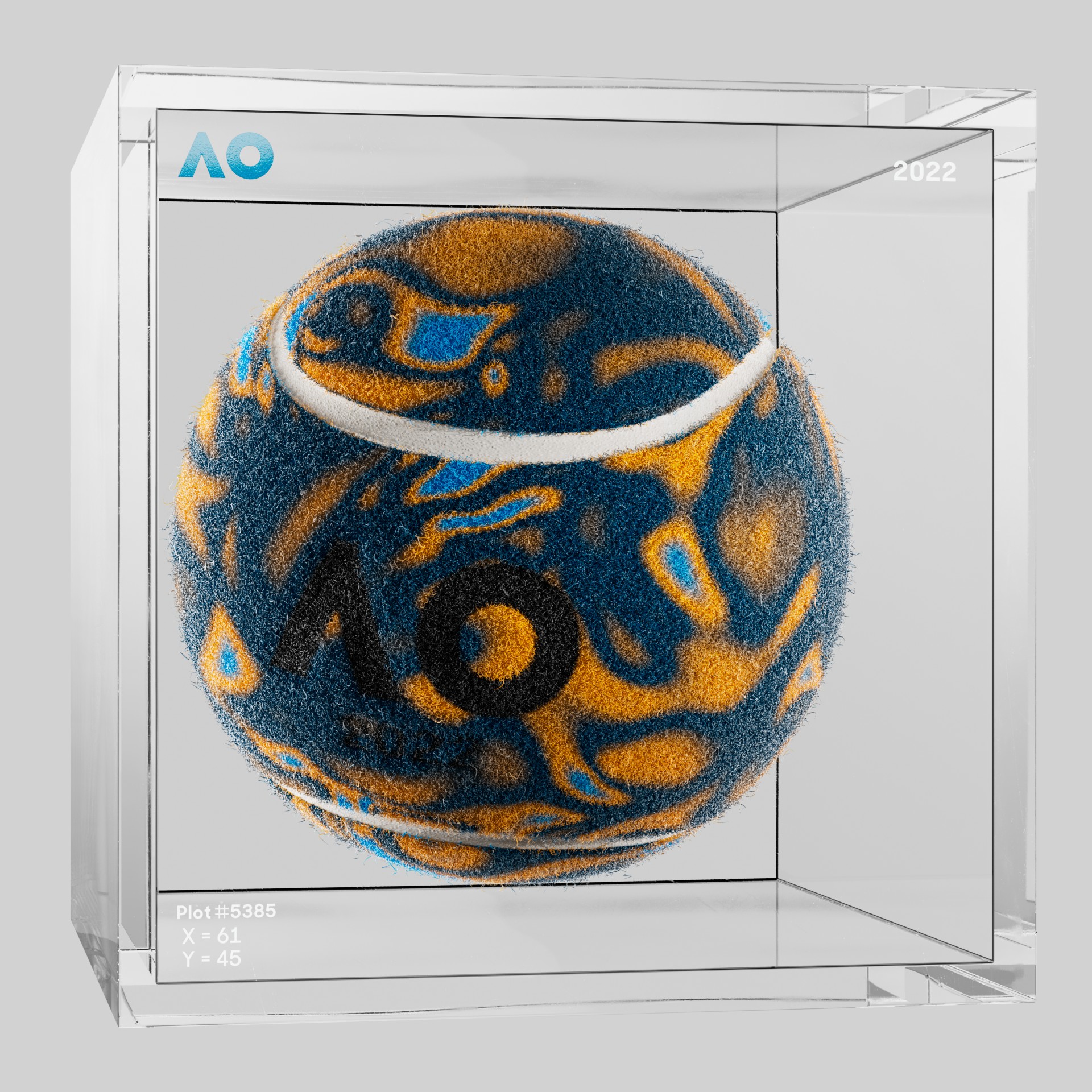 The Australian Open - The Australian Open Art Ball - AO Art Ball #6372 - NFT # 6372