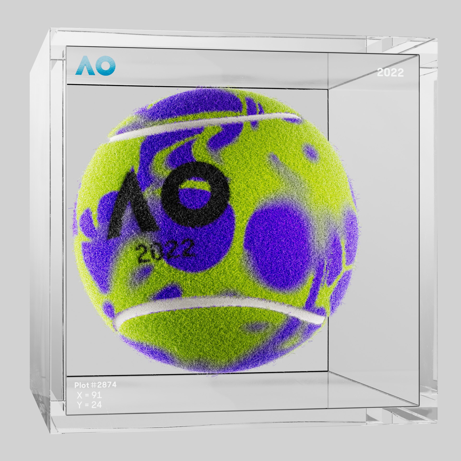 The Australian Open - The Australian Open Art Ball - AO Art Ball #6375 - NFT # 6375