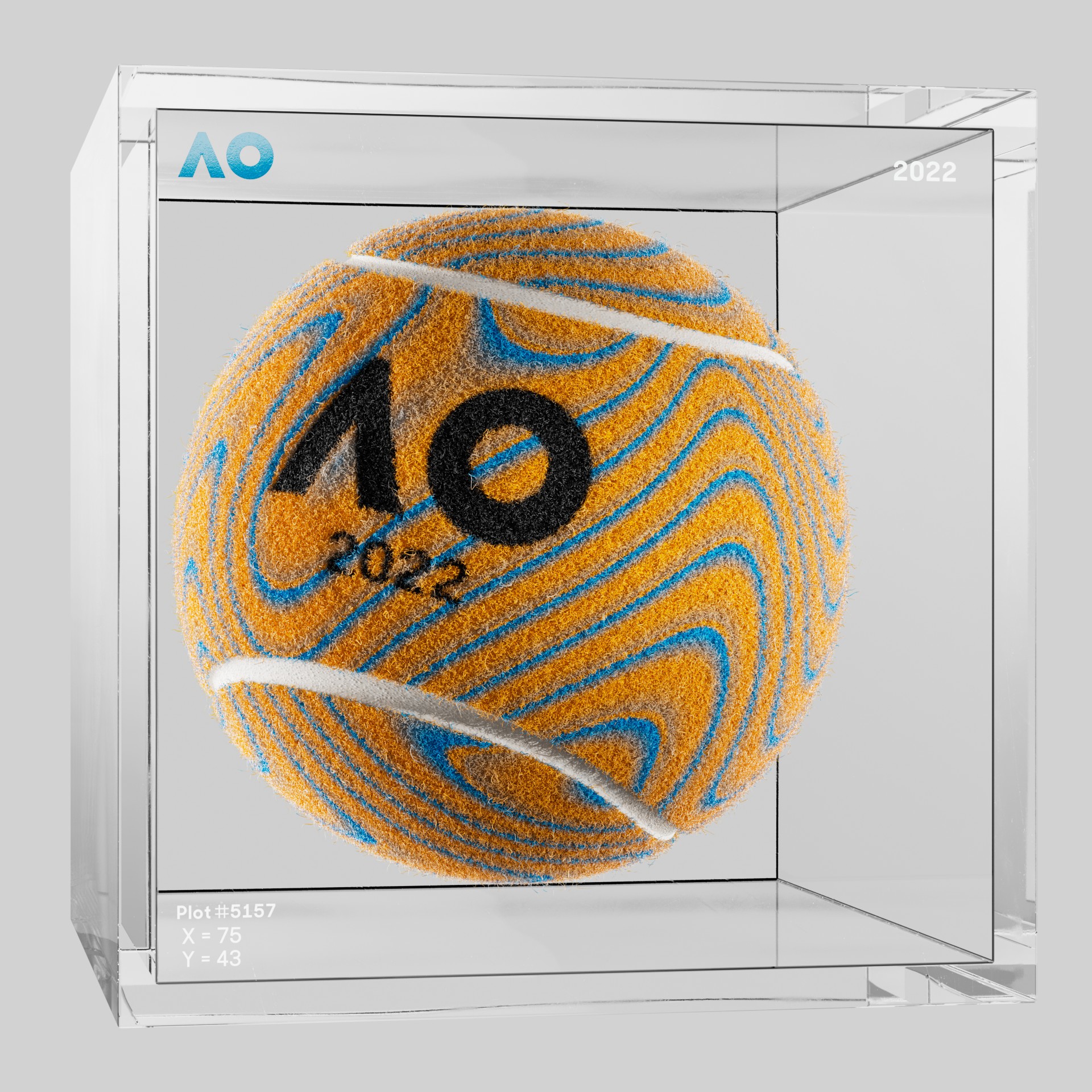 The Australian Open - The Australian Open Art Ball - AO Art Ball #6378 - NFT # 6378