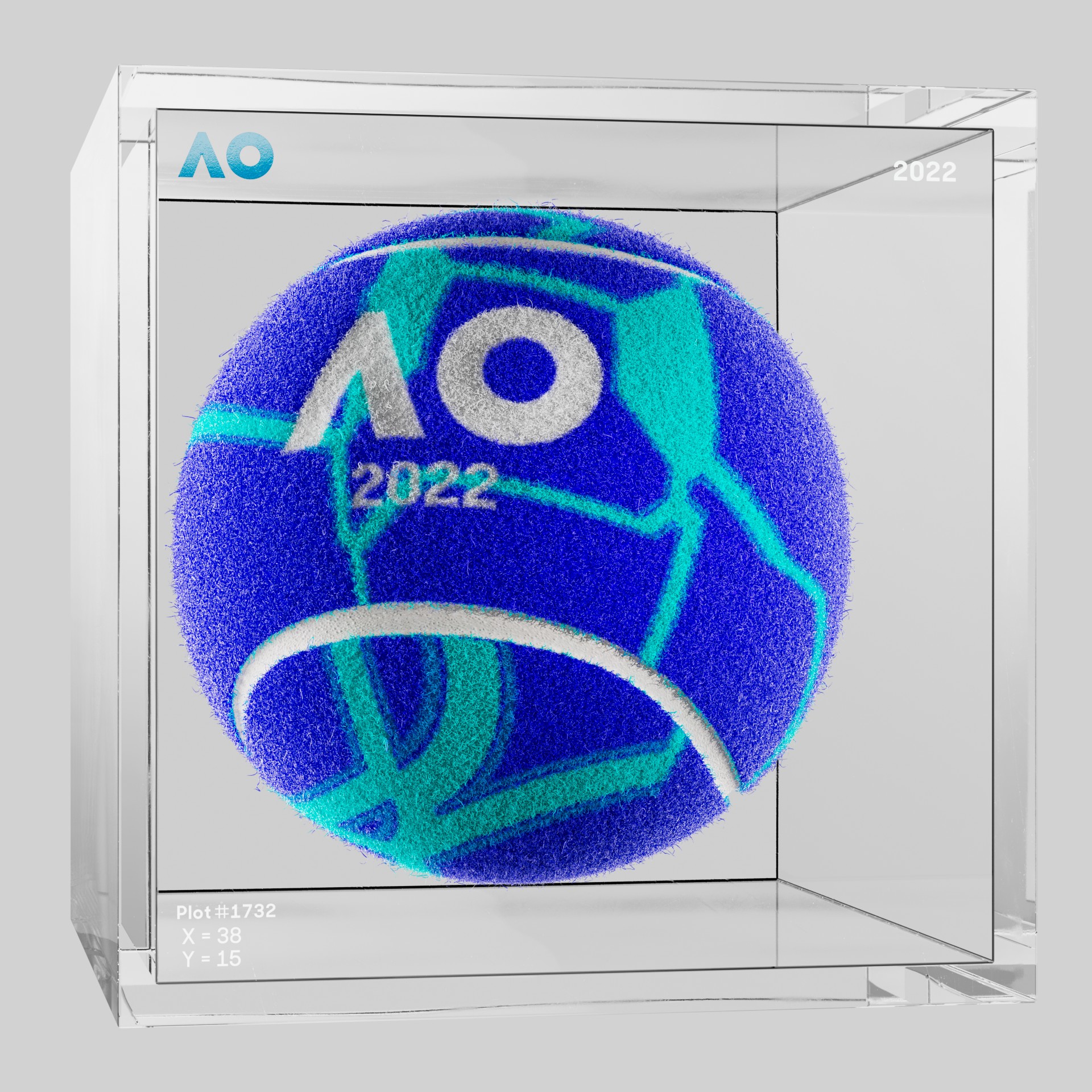 The Australian Open - The Australian Open Art Ball - AO Art Ball #6379 - NFT # 6379