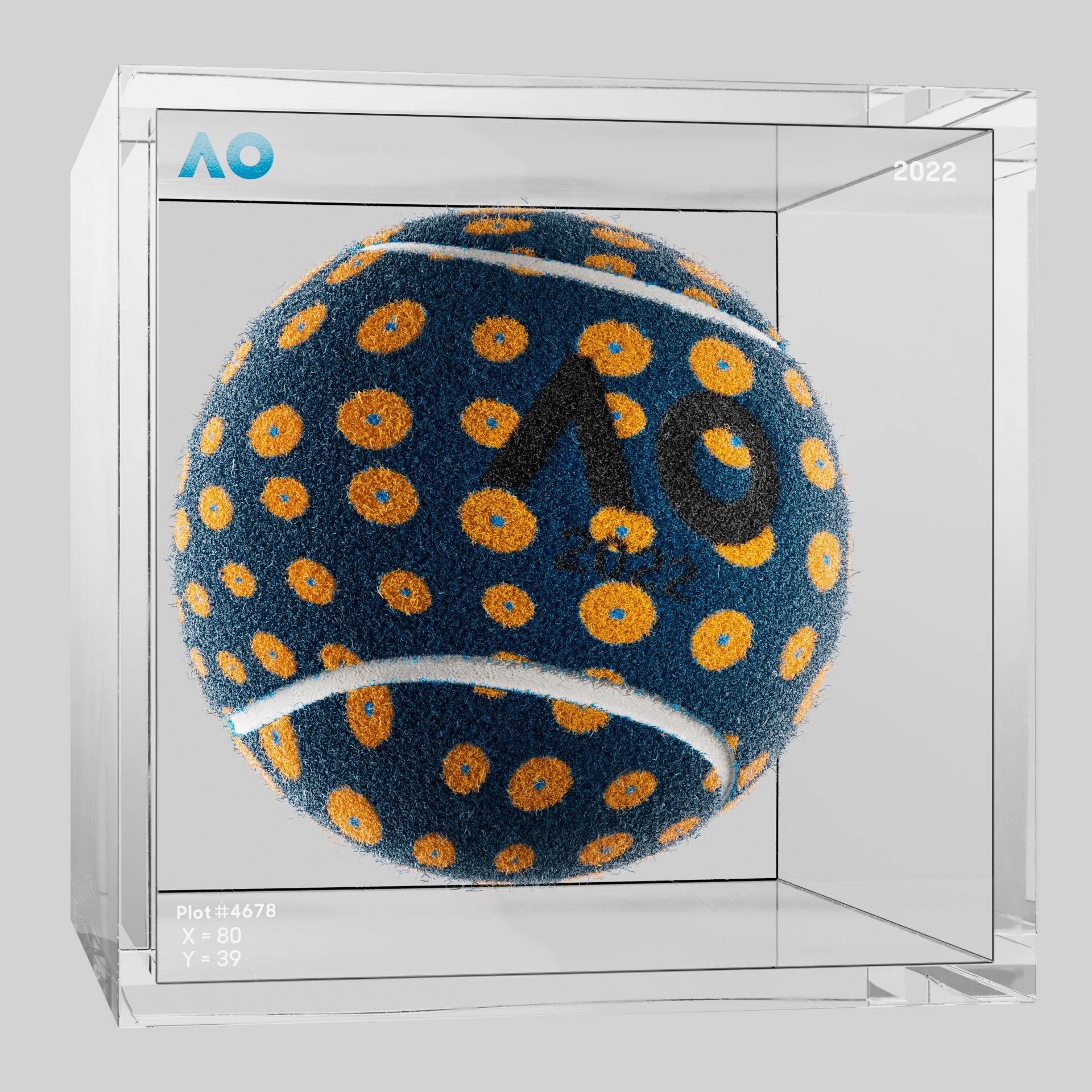 The Australian Open - The Australian Open Art Ball - AO Art Ball #638 - NFT # 638
