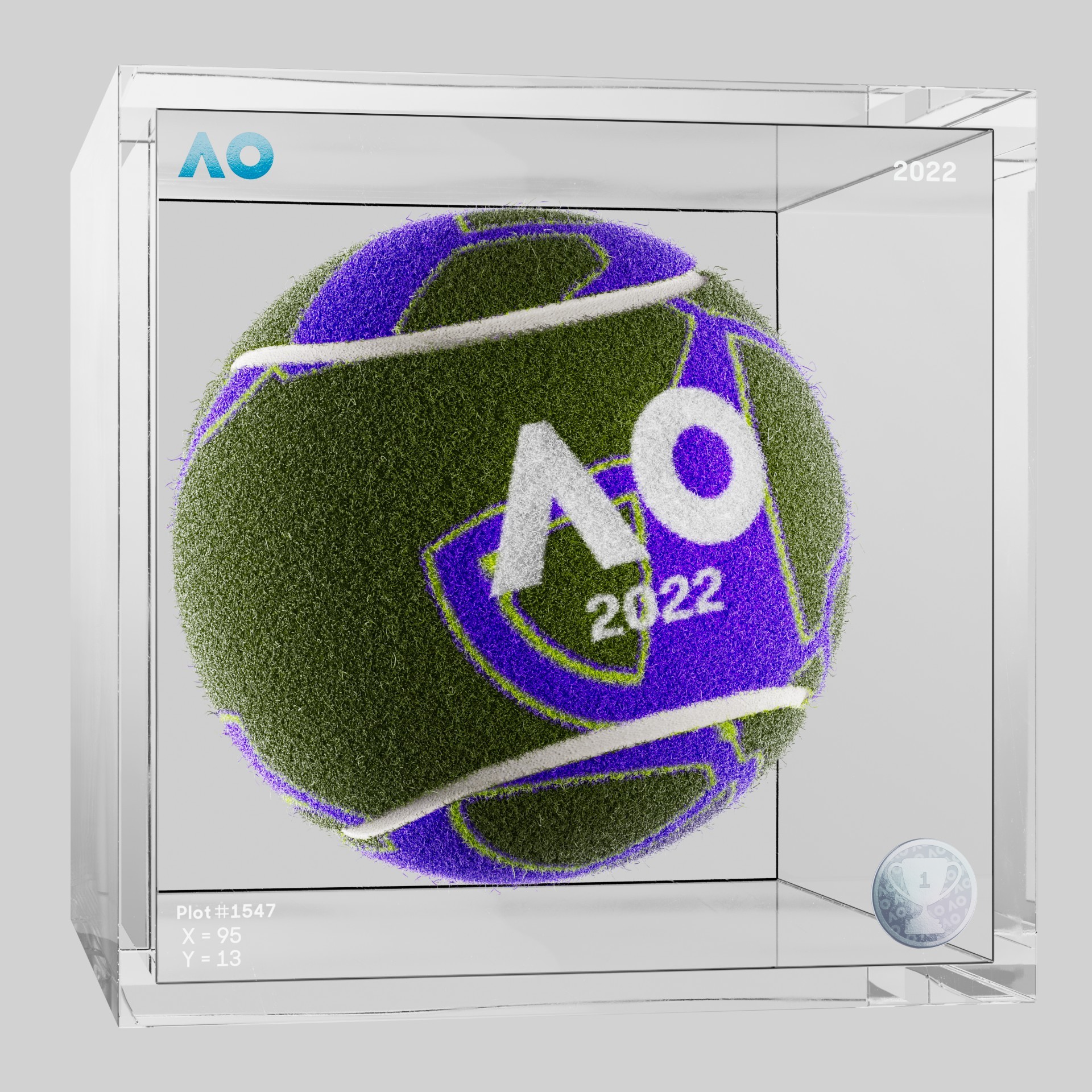 The Australian Open - The Australian Open Art Ball - AO Art Ball #6383 - NFT # 6383