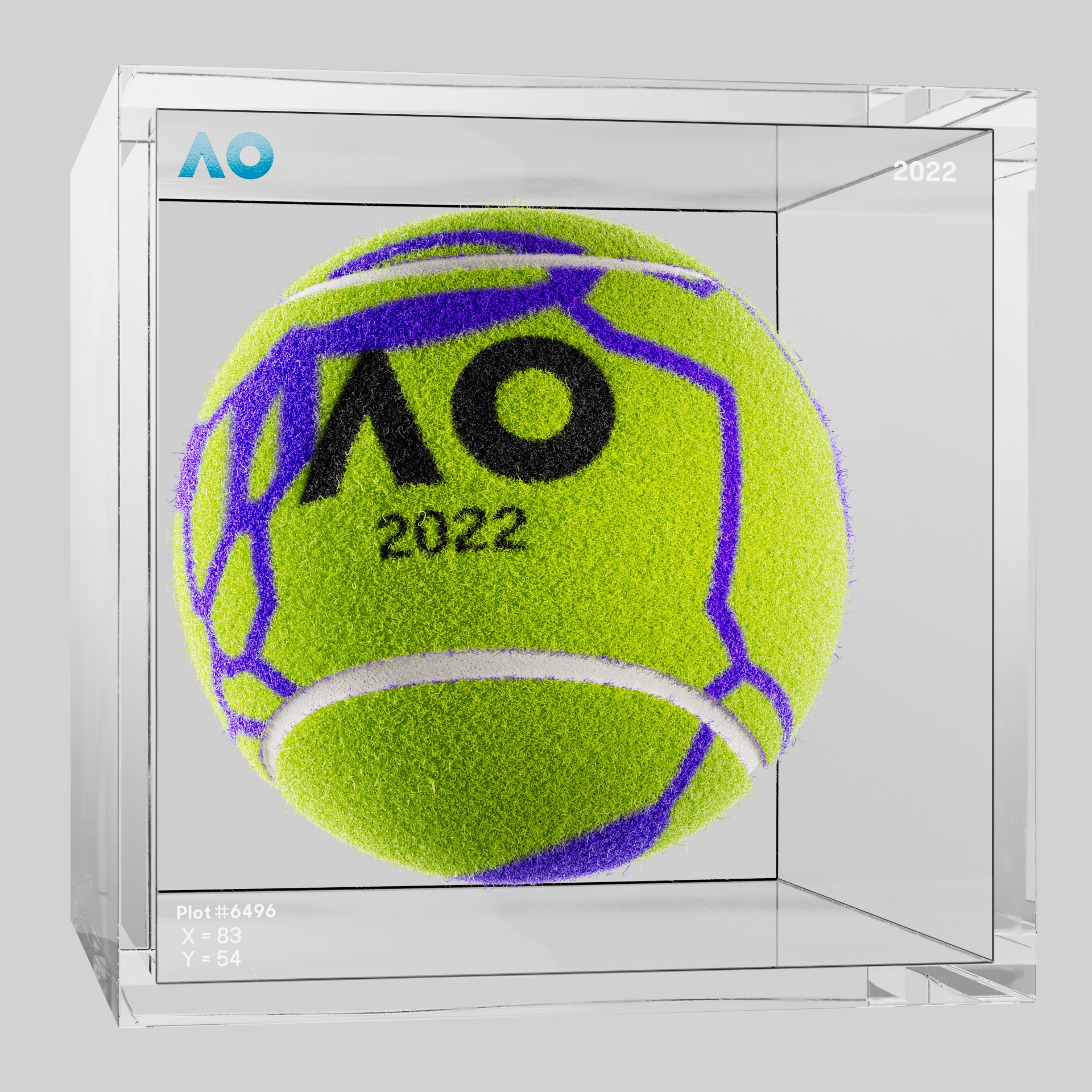 The Australian Open - The Australian Open Art Ball - AO Art Ball #6387 - NFT # 6387