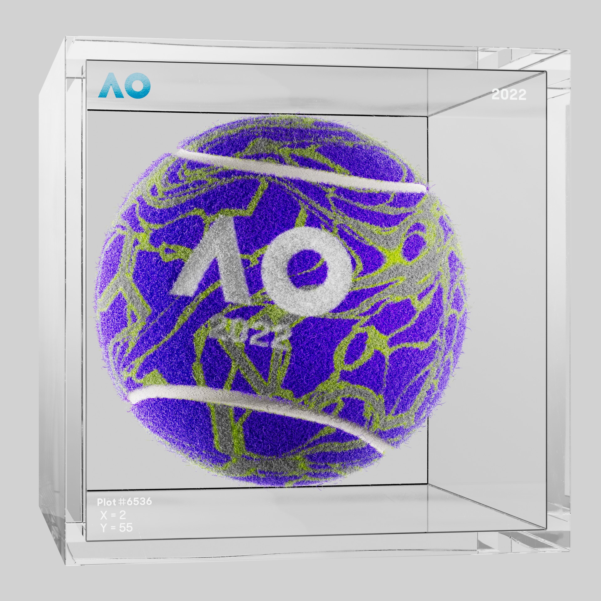 The Australian Open - The Australian Open Art Ball - AO Art Ball #639 - NFT # 639