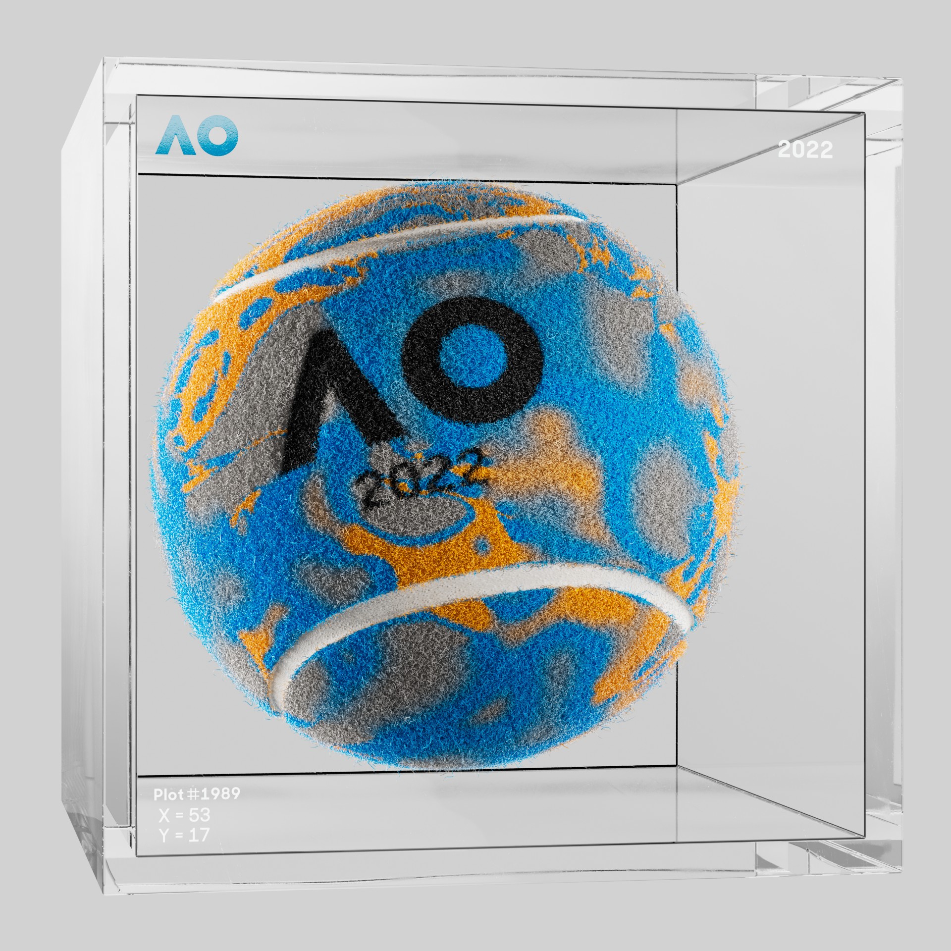 The Australian Open - The Australian Open Art Ball - AO Art Ball #6390 - NFT # 6390