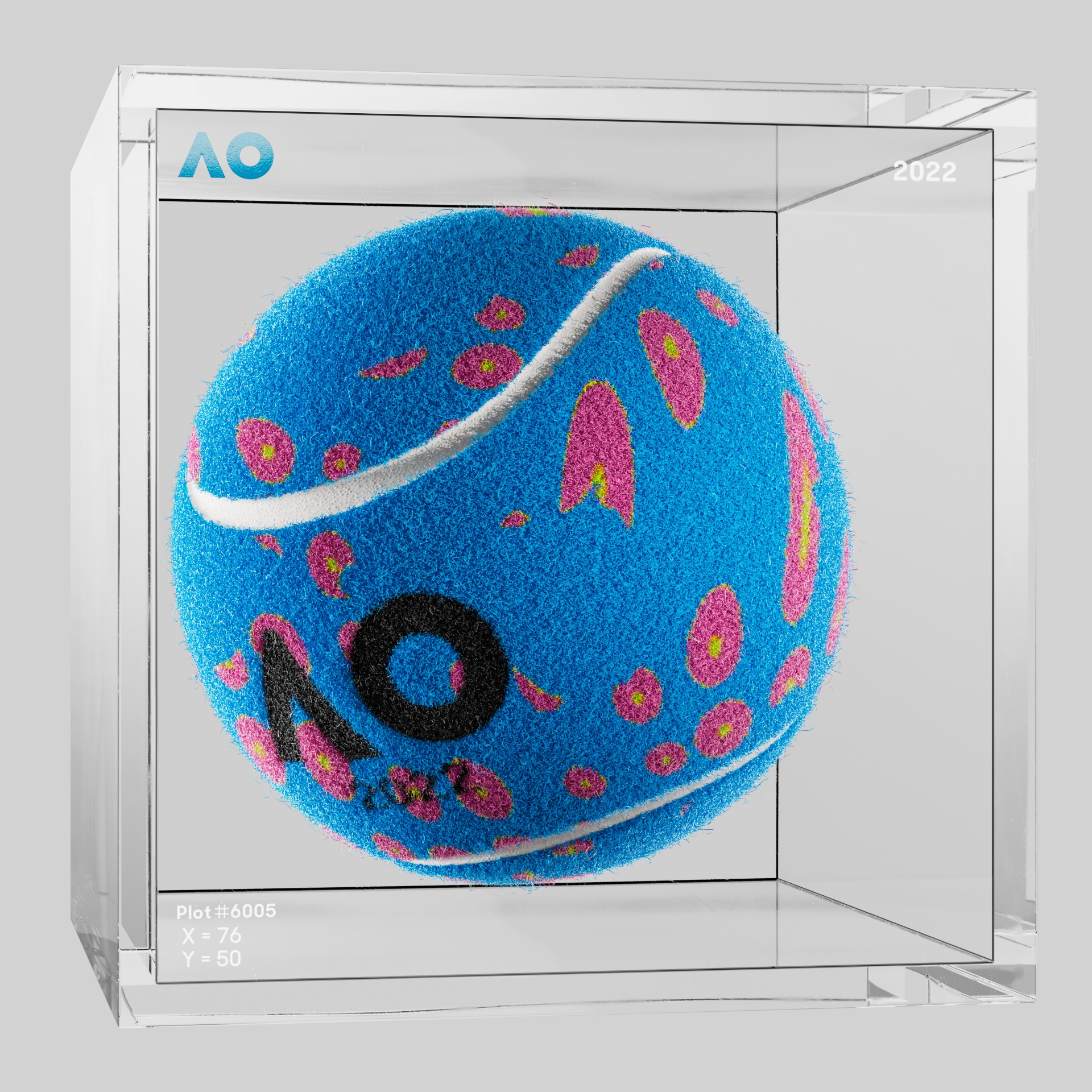 The Australian Open - The Australian Open Art Ball - AO Art Ball #6391 - NFT # 6391