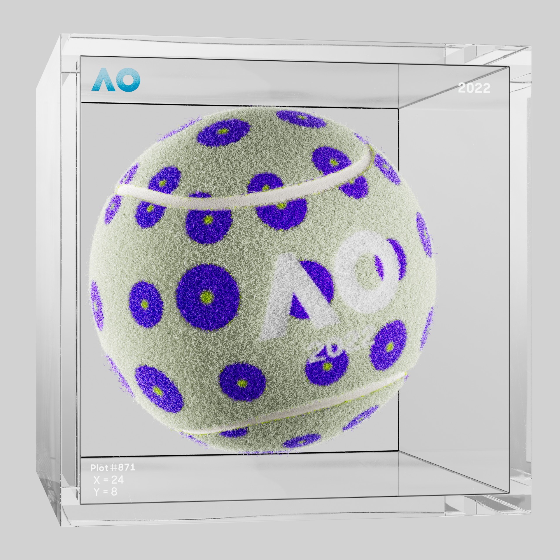 The Australian Open - The Australian Open Art Ball - AO Art Ball #6392 - NFT # 6392