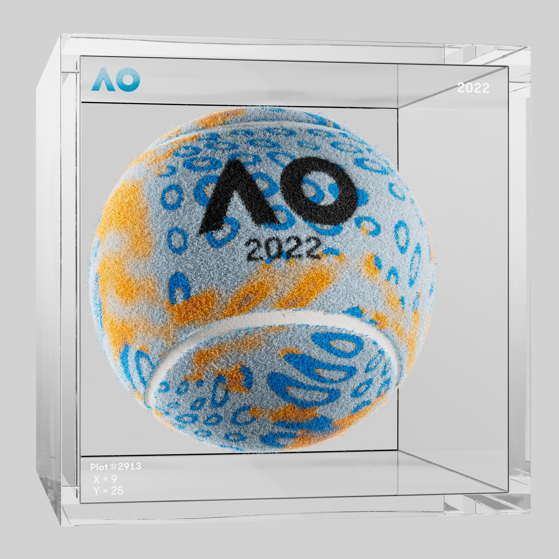 The Australian Open - The Australian Open Art Ball - AO Art Ball #6393 - NFT # 6393