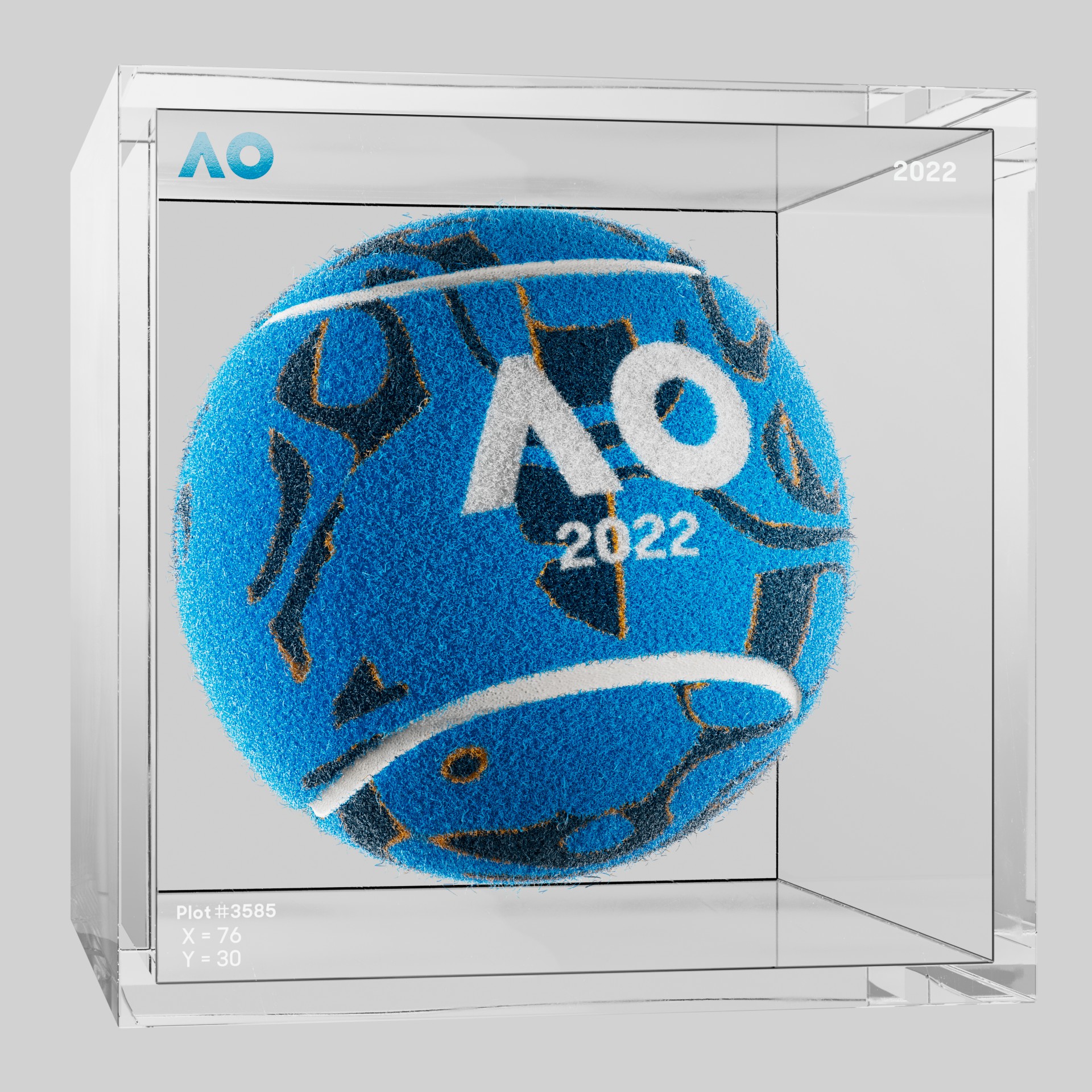 The Australian Open - The Australian Open Art Ball - AO Art Ball #6394 - NFT # 6394