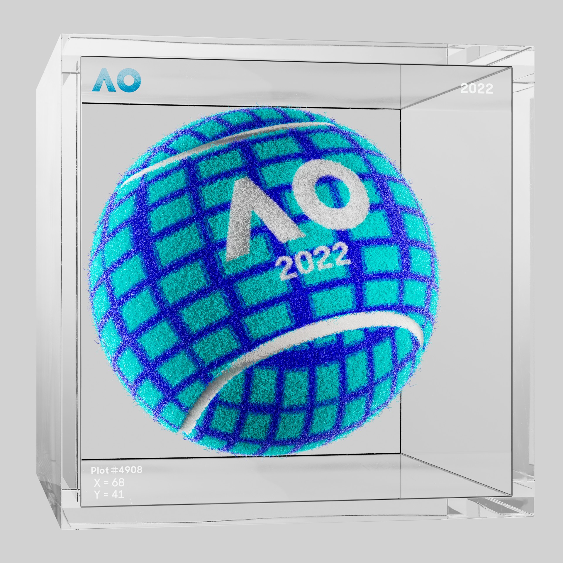The Australian Open - The Australian Open Art Ball - AO Art Ball #6397 - NFT # 6397