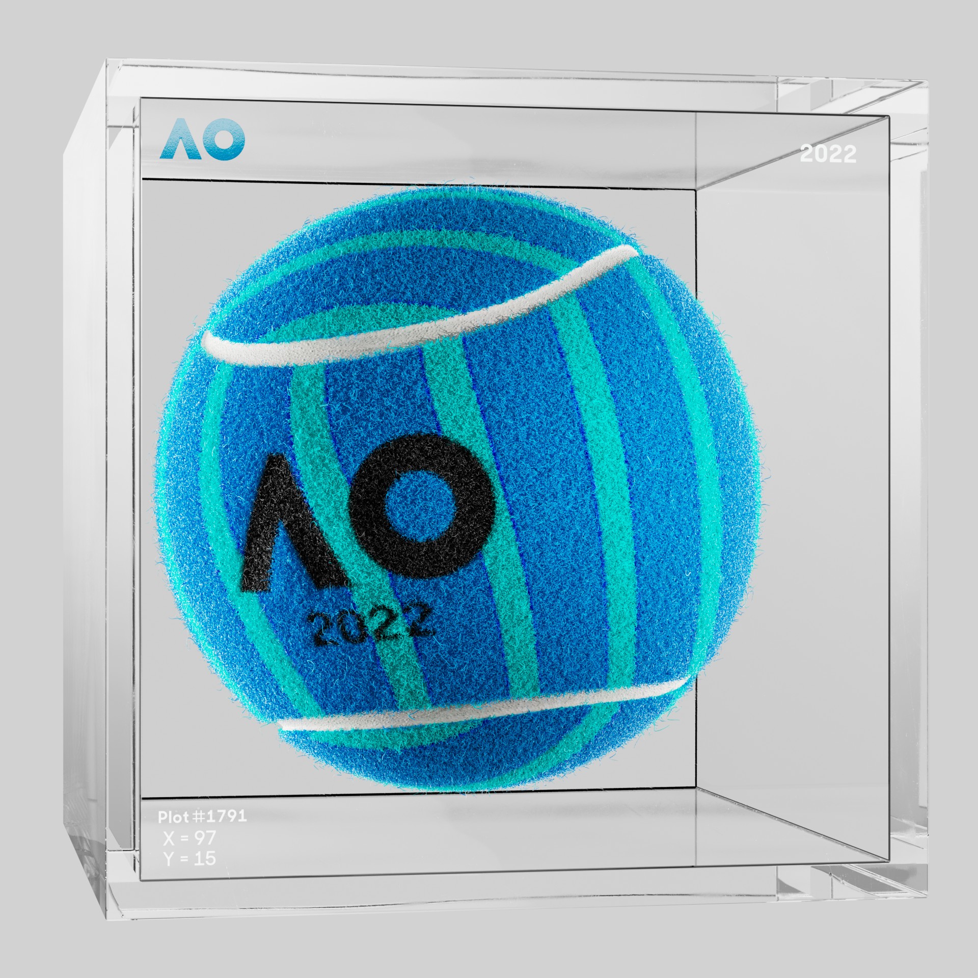 The Australian Open - The Australian Open Art Ball - AO Art Ball #6398 - NFT # 6398