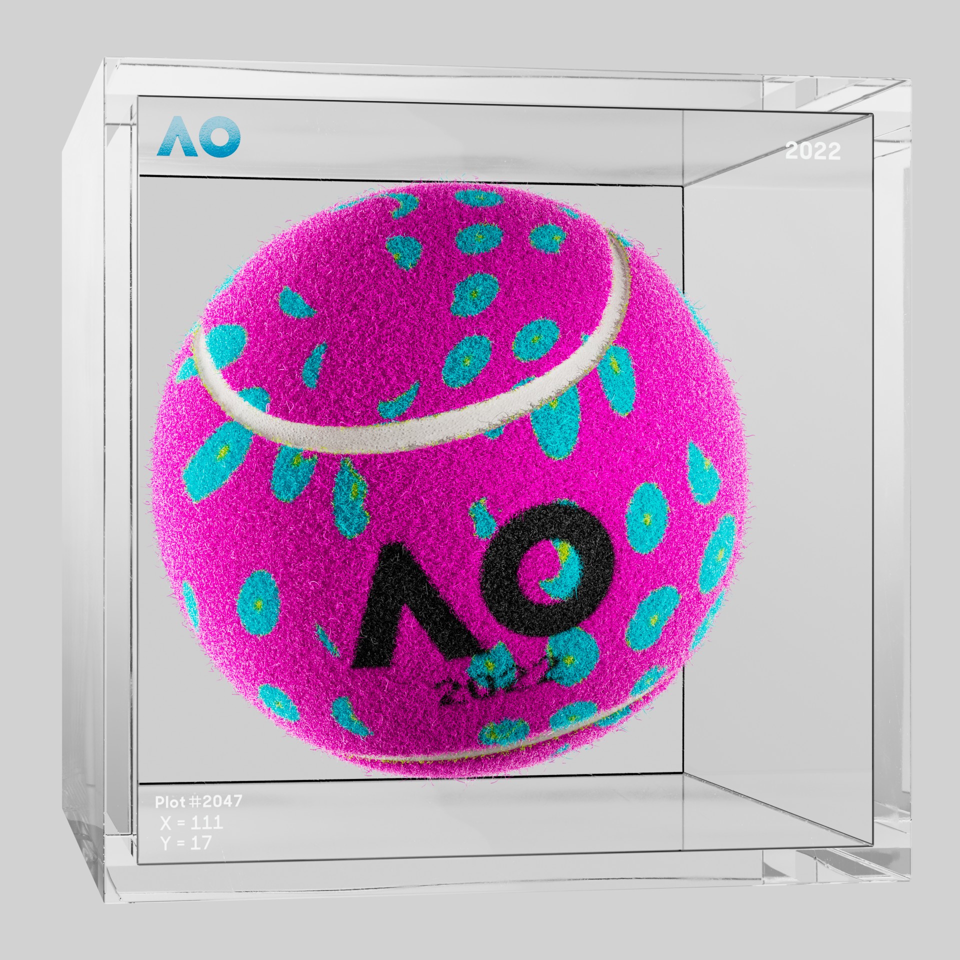 The Australian Open - The Australian Open Art Ball - AO Art Ball #6399 - NFT # 6399