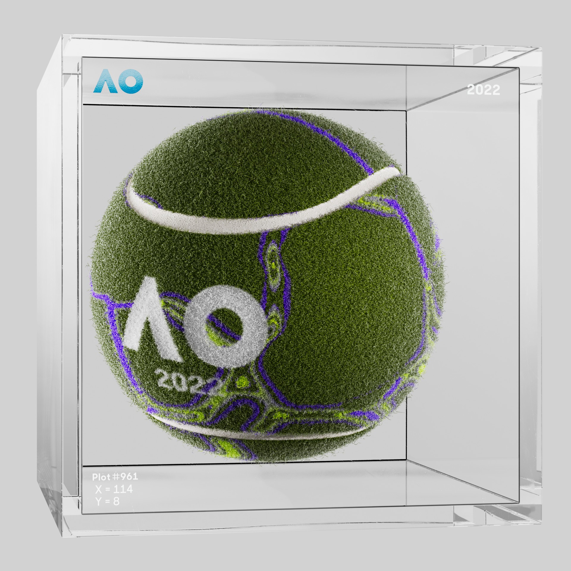 The Australian Open - The Australian Open Art Ball - AO Art Ball #640 - NFT # 640