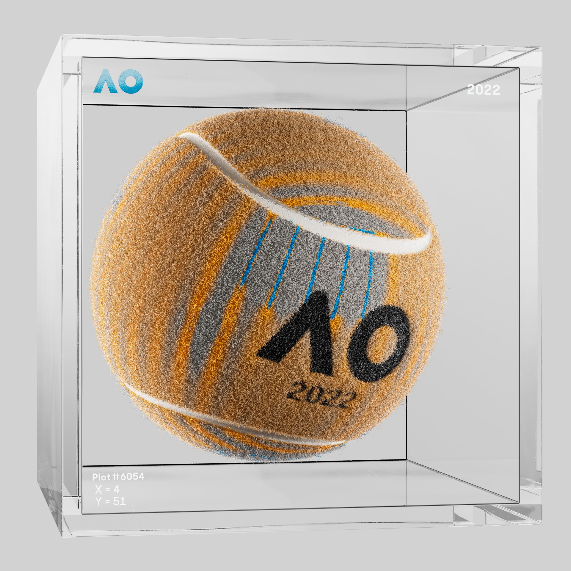 The Australian Open - The Australian Open Art Ball - AO Art Ball #6400 - NFT # 6400