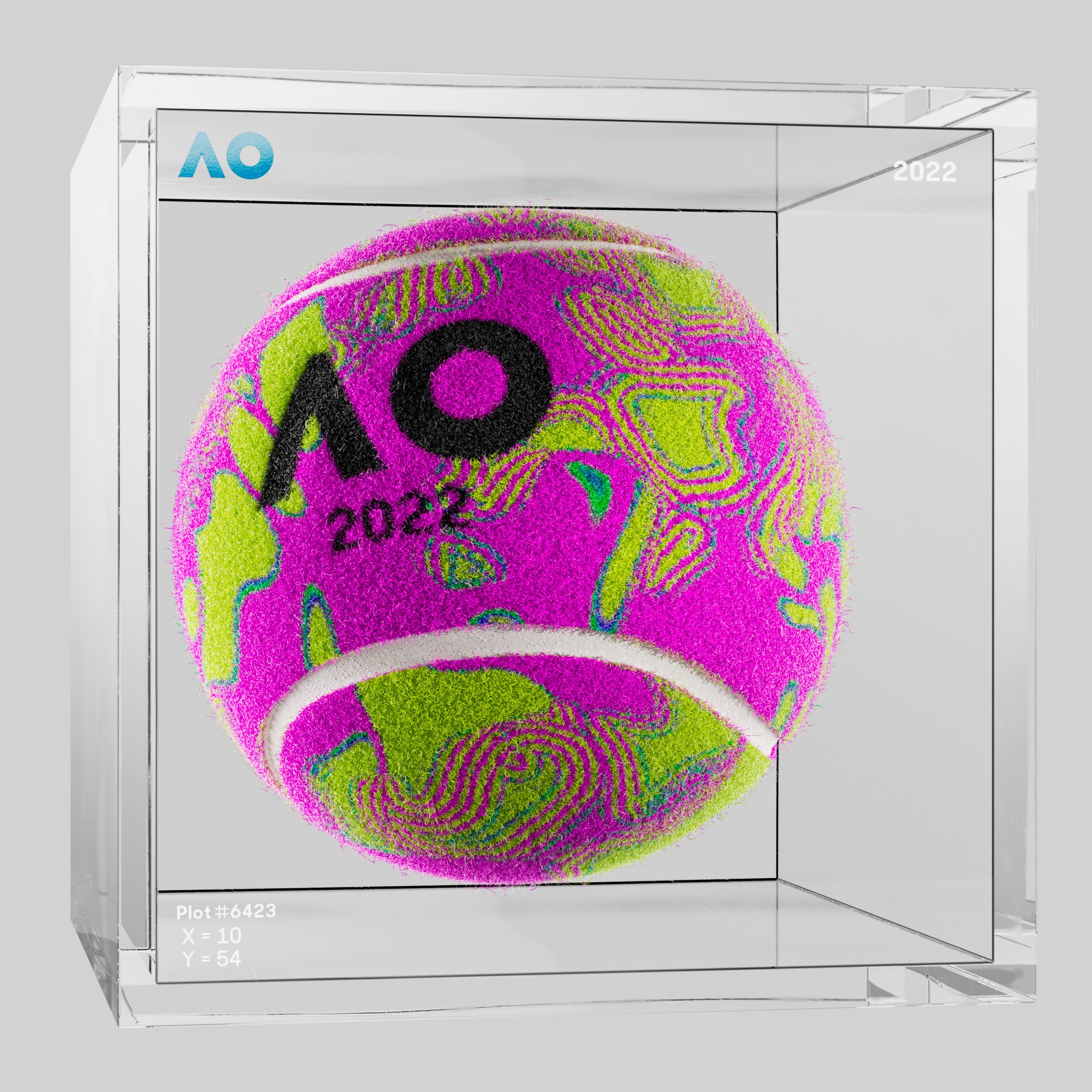 The Australian Open - The Australian Open Art Ball - AO Art Ball #6402 - NFT # 6402